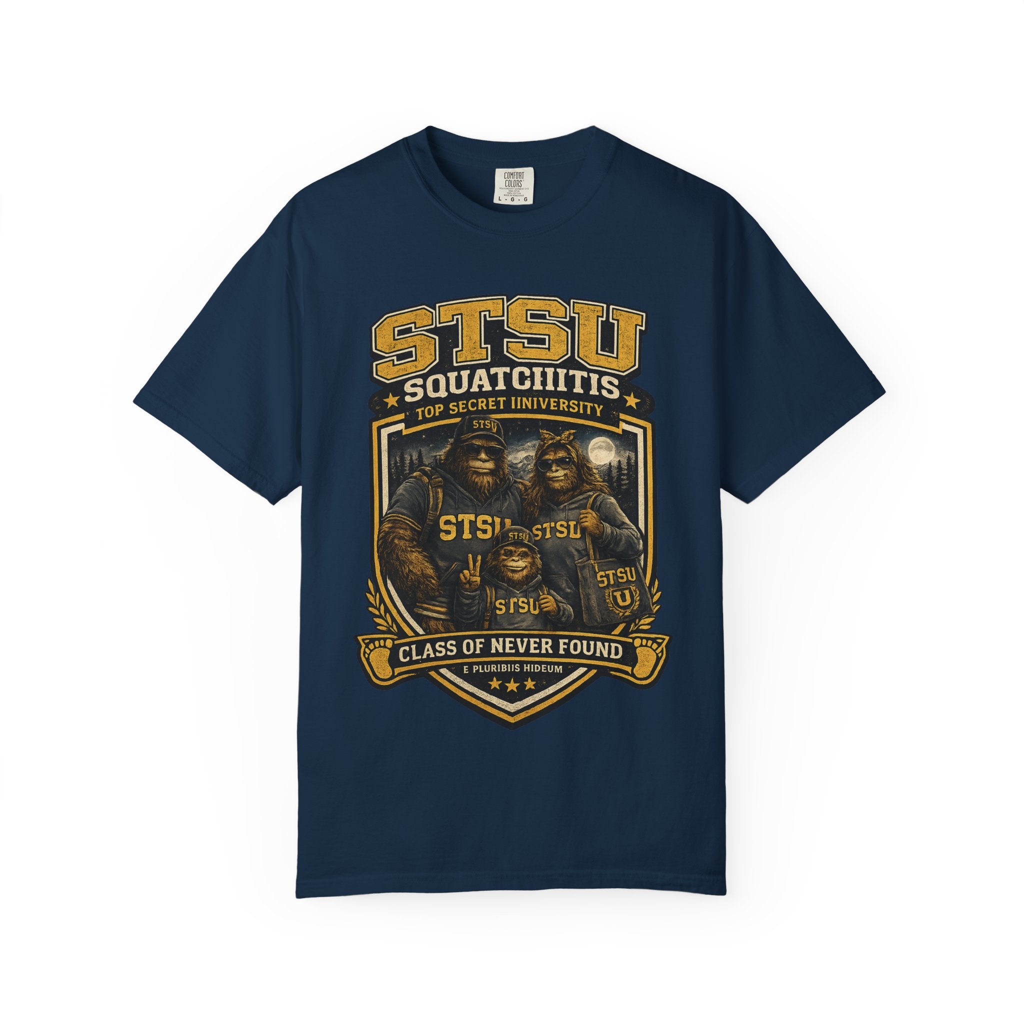 Bigfoot Sasquatch University family Shirt | Squatchitis Top Secret College Tee