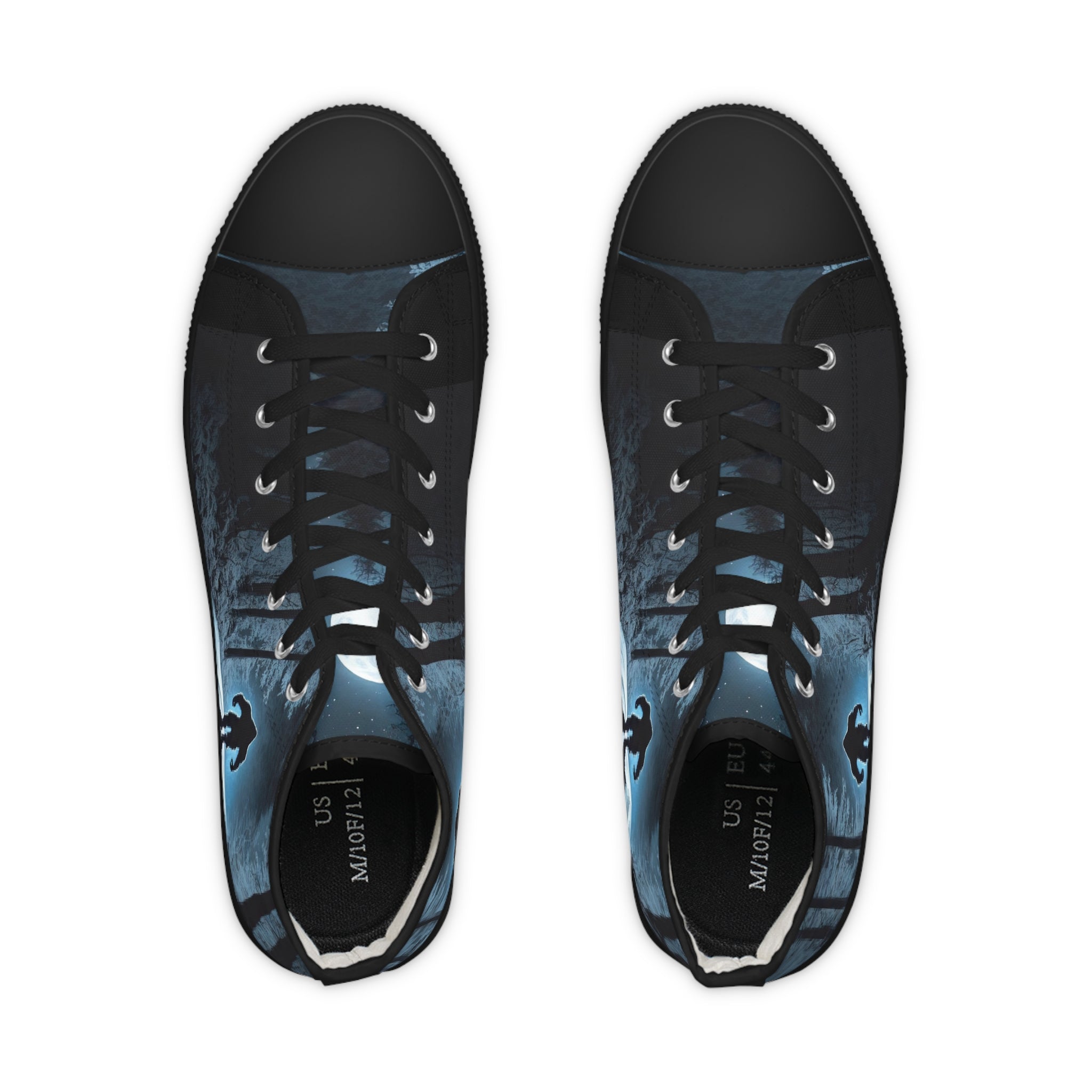 Bigfoot Moonlight Walk Men's High Top Sneakers | Forest Road Silhouette