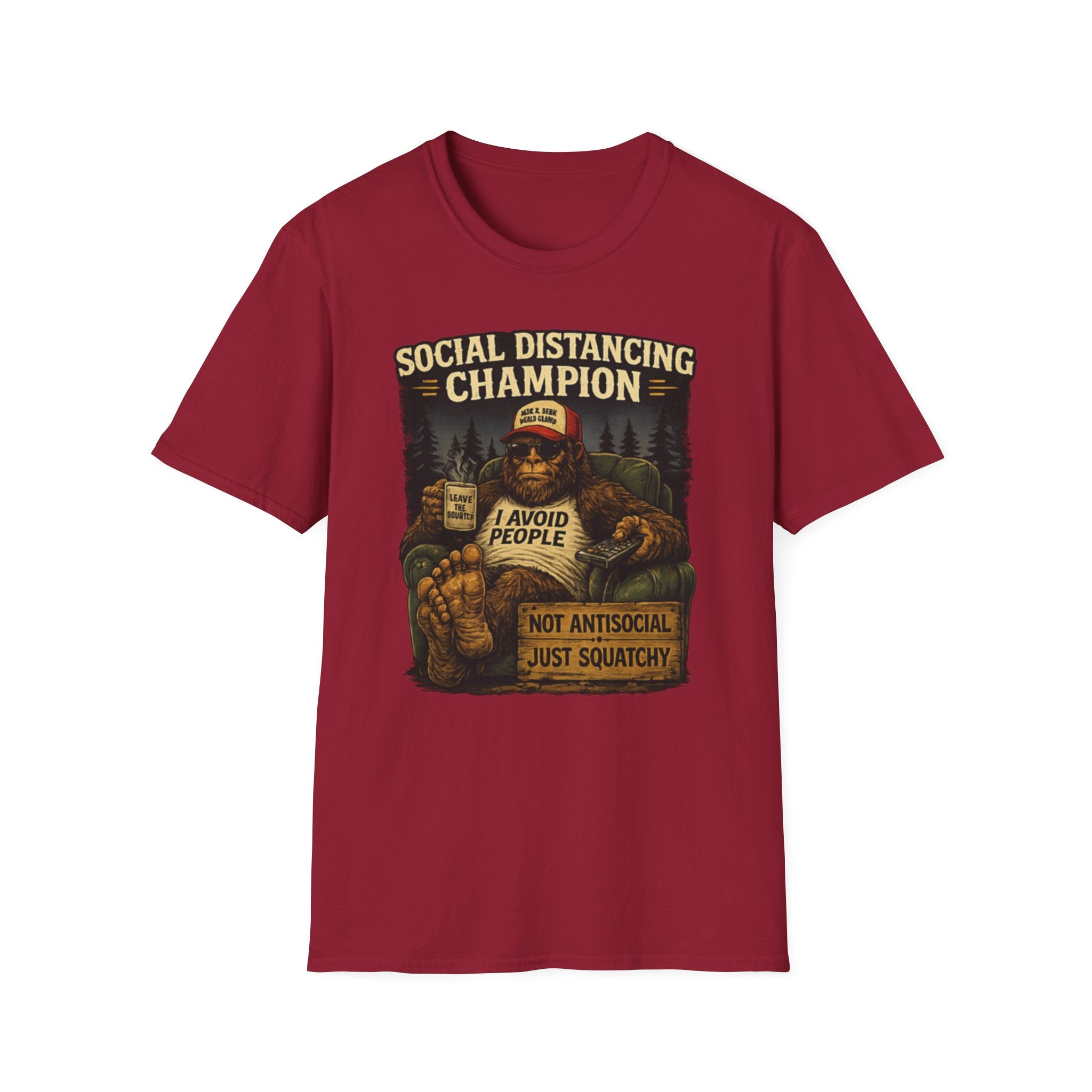 Bigfoot, I Avoid People, Not Antisocial — Just Squatchy T-Shirt