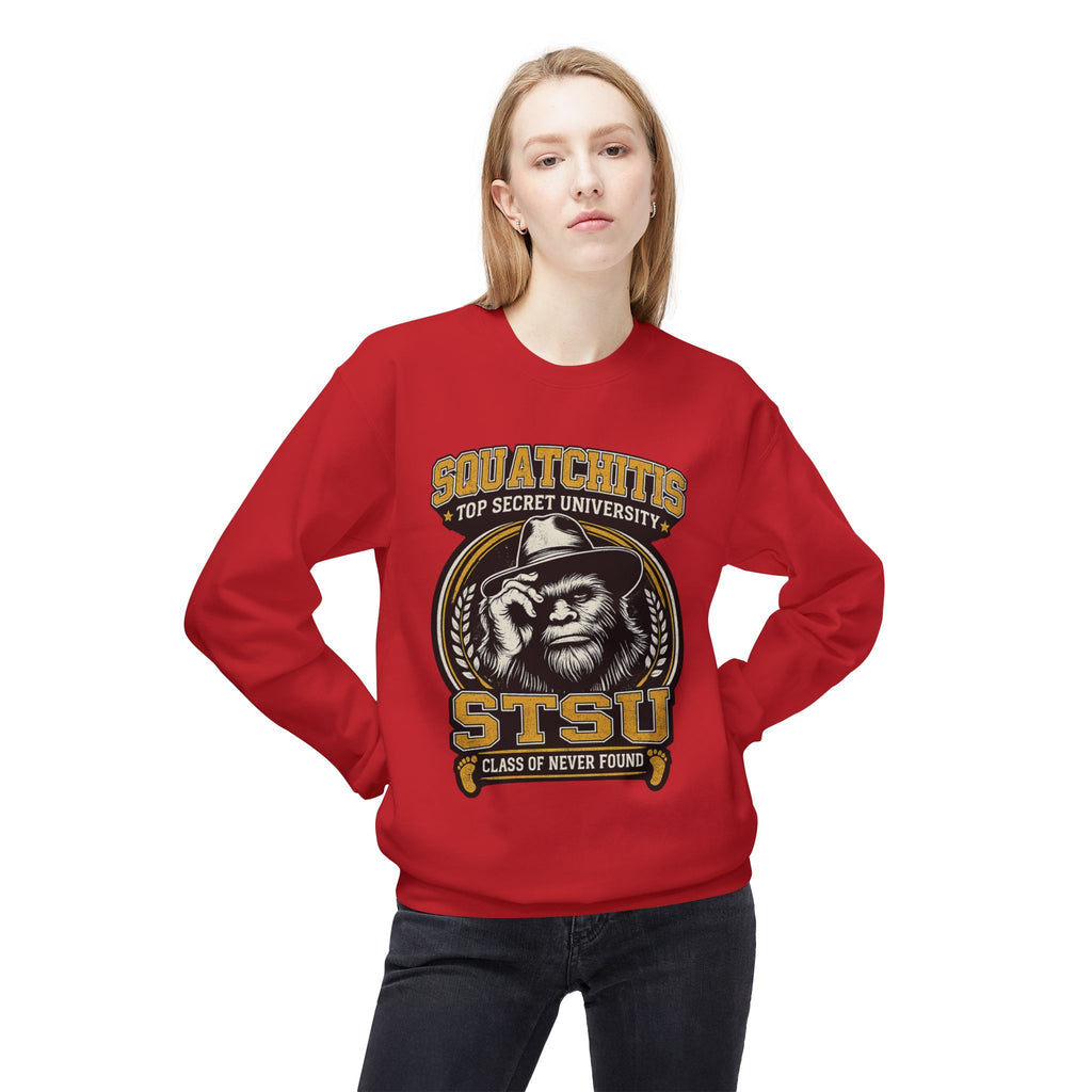 Squatchitis University Bigfoot Sweatshirt | Sasquatch Monster cryptid crewneck