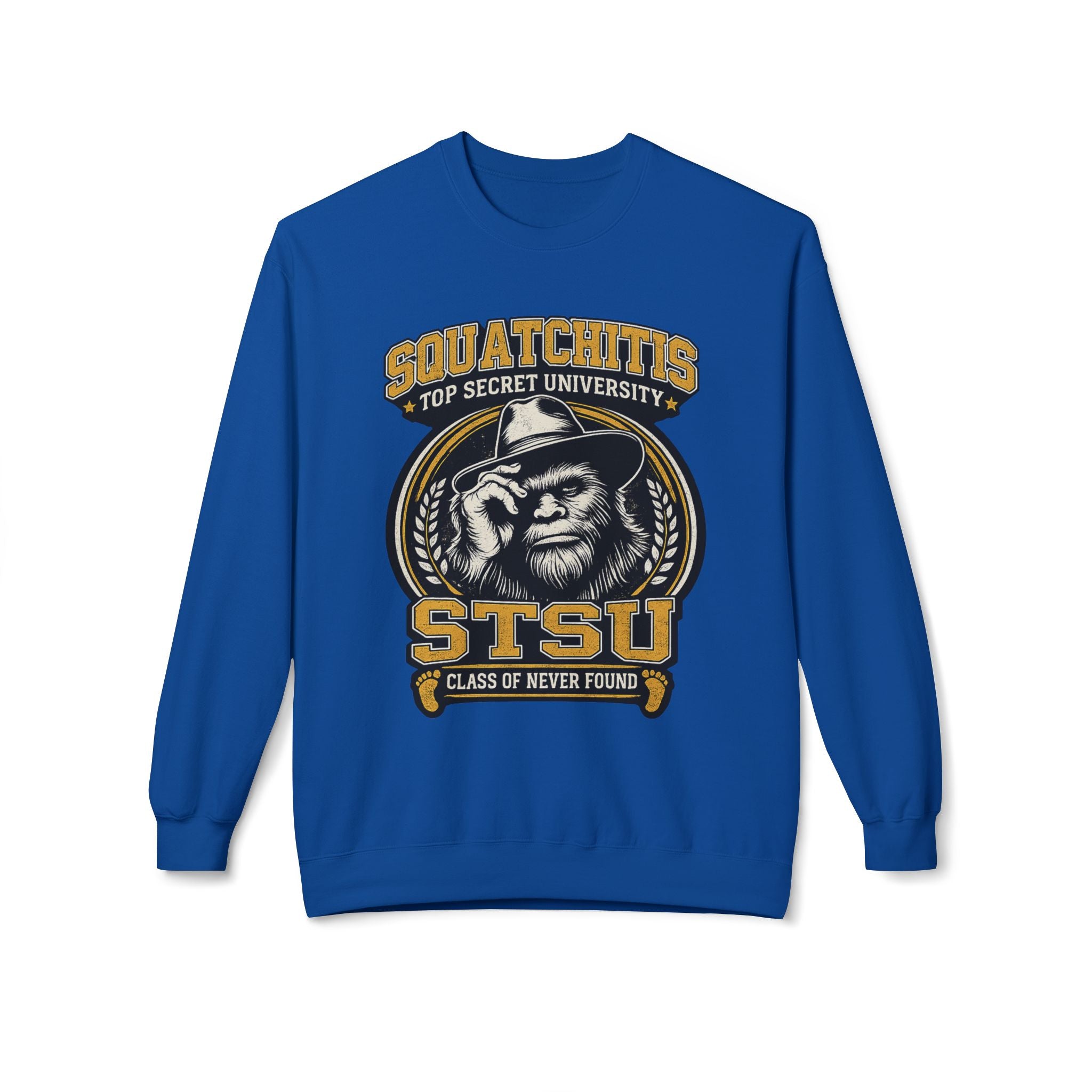Squatchitis University Bigfoot Sweatshirt | Sasquatch Monster cryptid crewneck