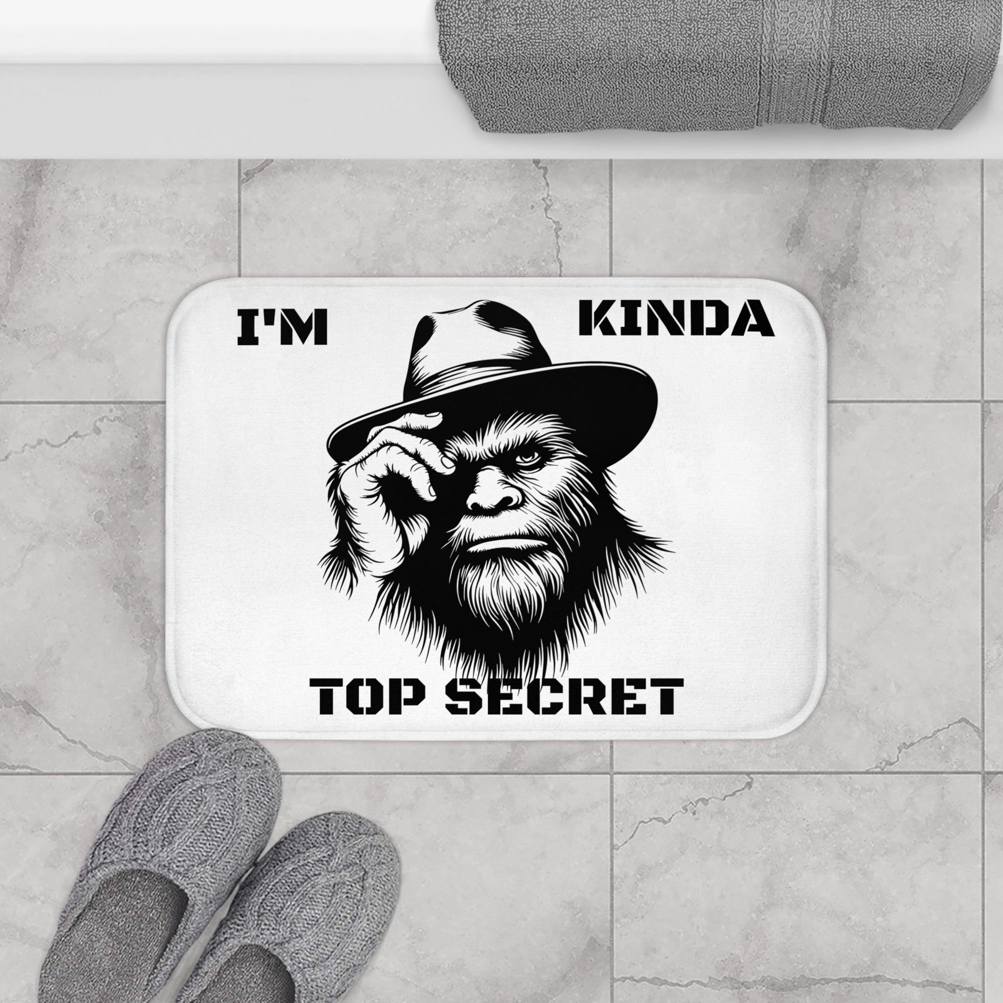 Top Secret Bigfoot Bath Mat