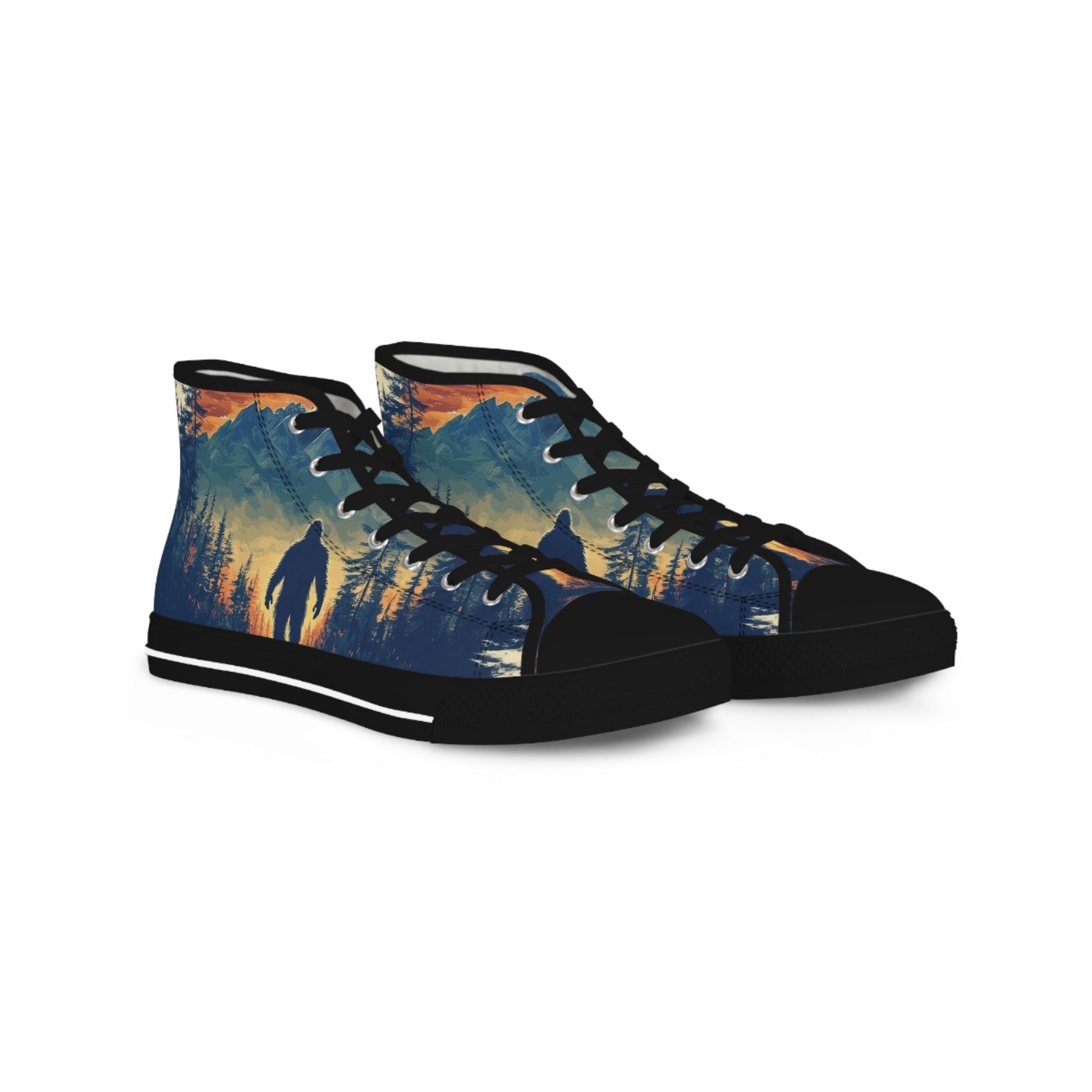 Bigfoot Mountain Sneakers Men's High Top Sneakers | Forest Hiking Footwear