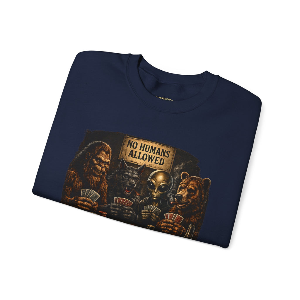 Squatchitis  Bigfoot & Gang Crewneck Sweatshirt