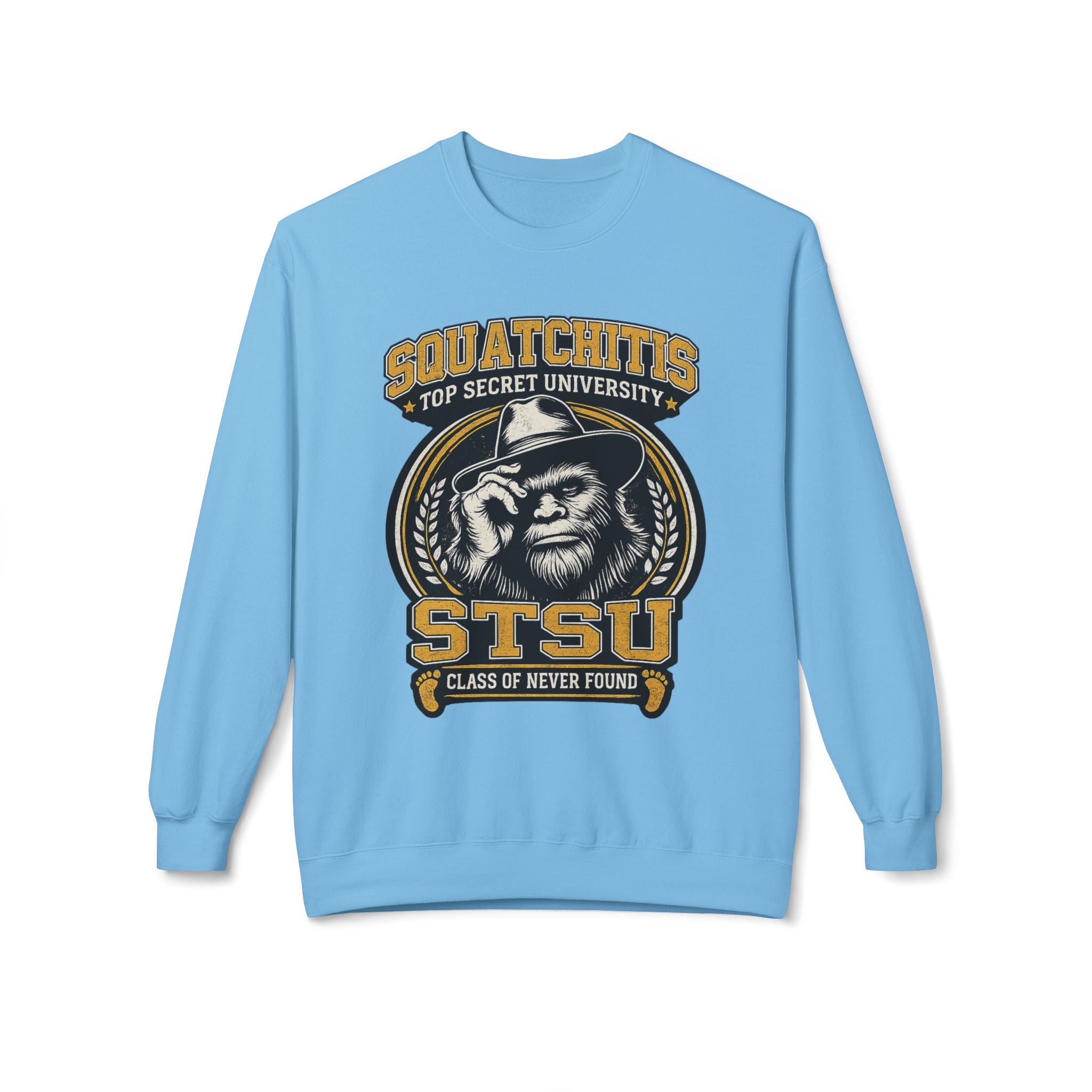 Squatchitis University Bigfoot Sweatshirt | Sasquatch Monster cryptid crewneck