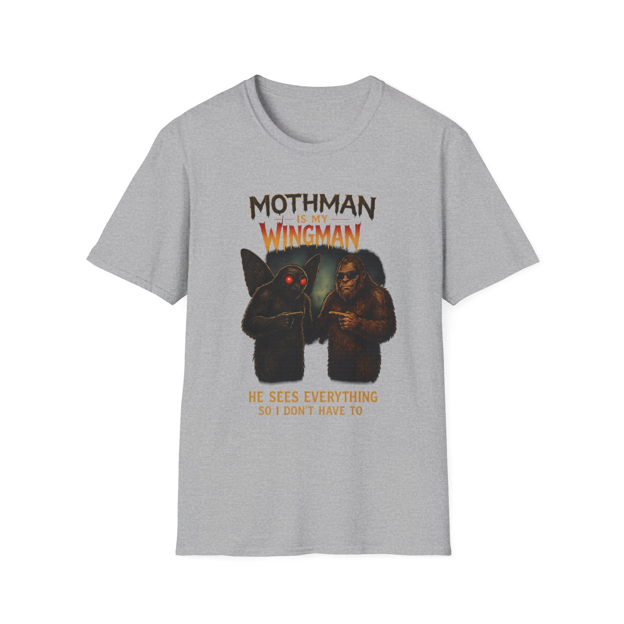 Bigfoot & Mothman Tee — Cryptid Duo Graphic T-Shirt