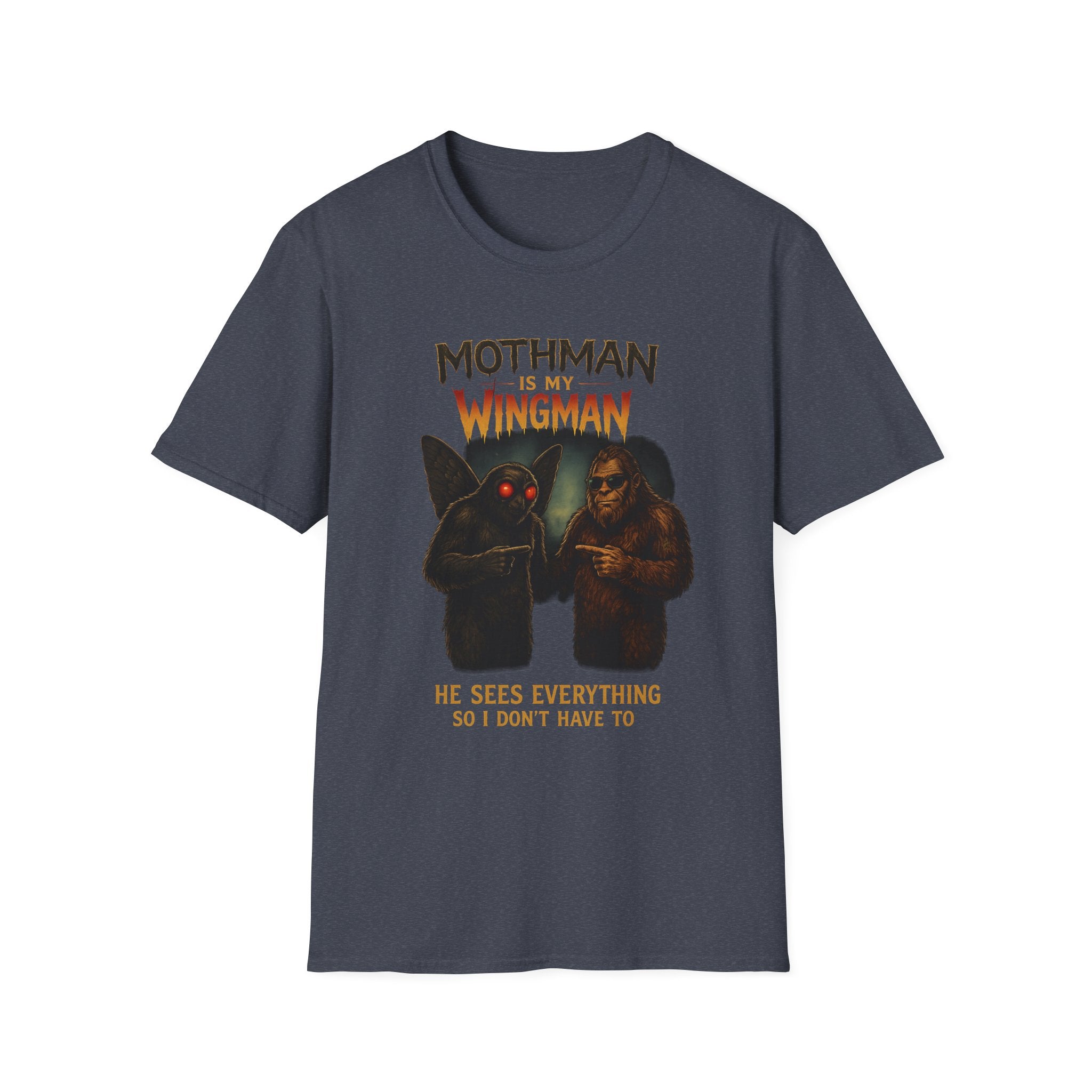Bigfoot & Mothman Tee — Cryptid Duo Graphic T-Shirt