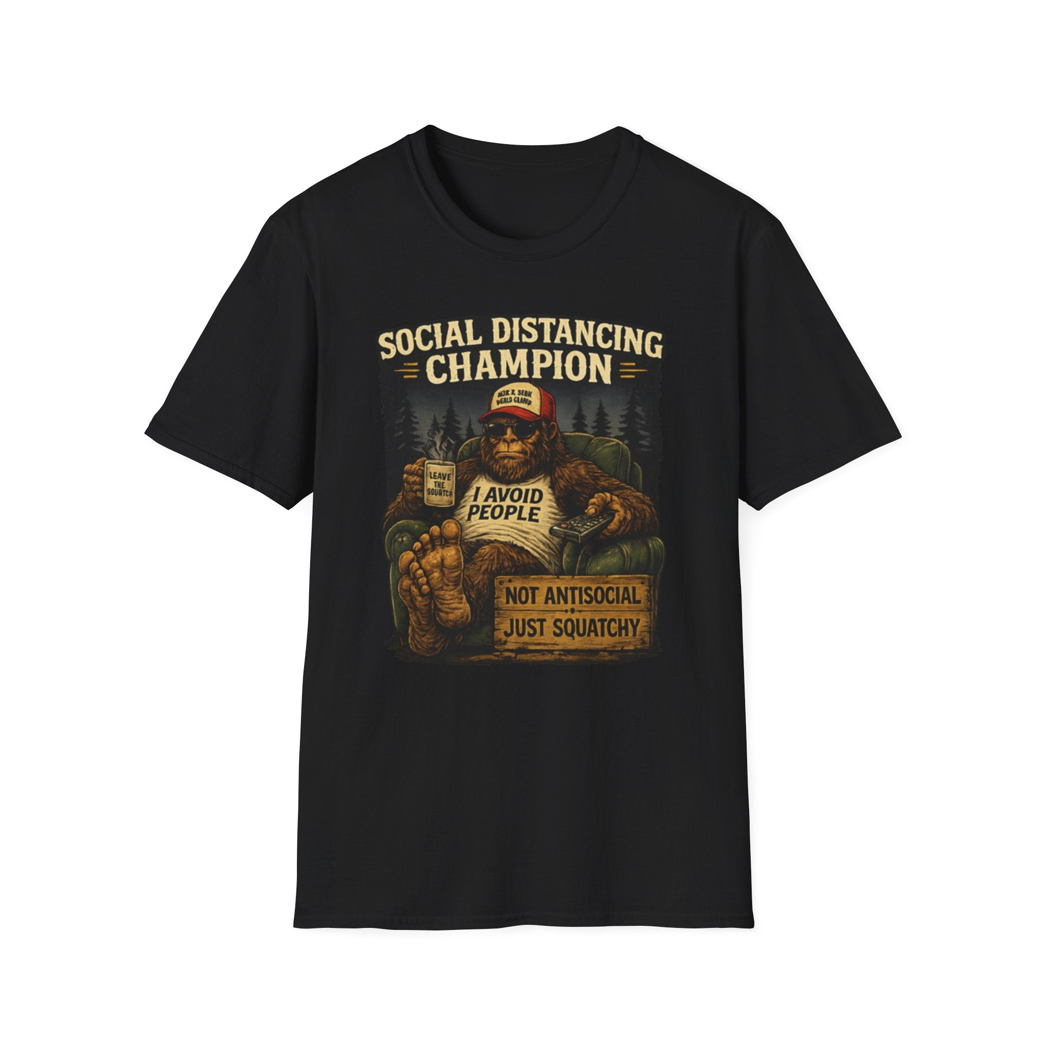 Bigfoot, I Avoid People, Not Antisocial — Just Squatchy T-Shirt