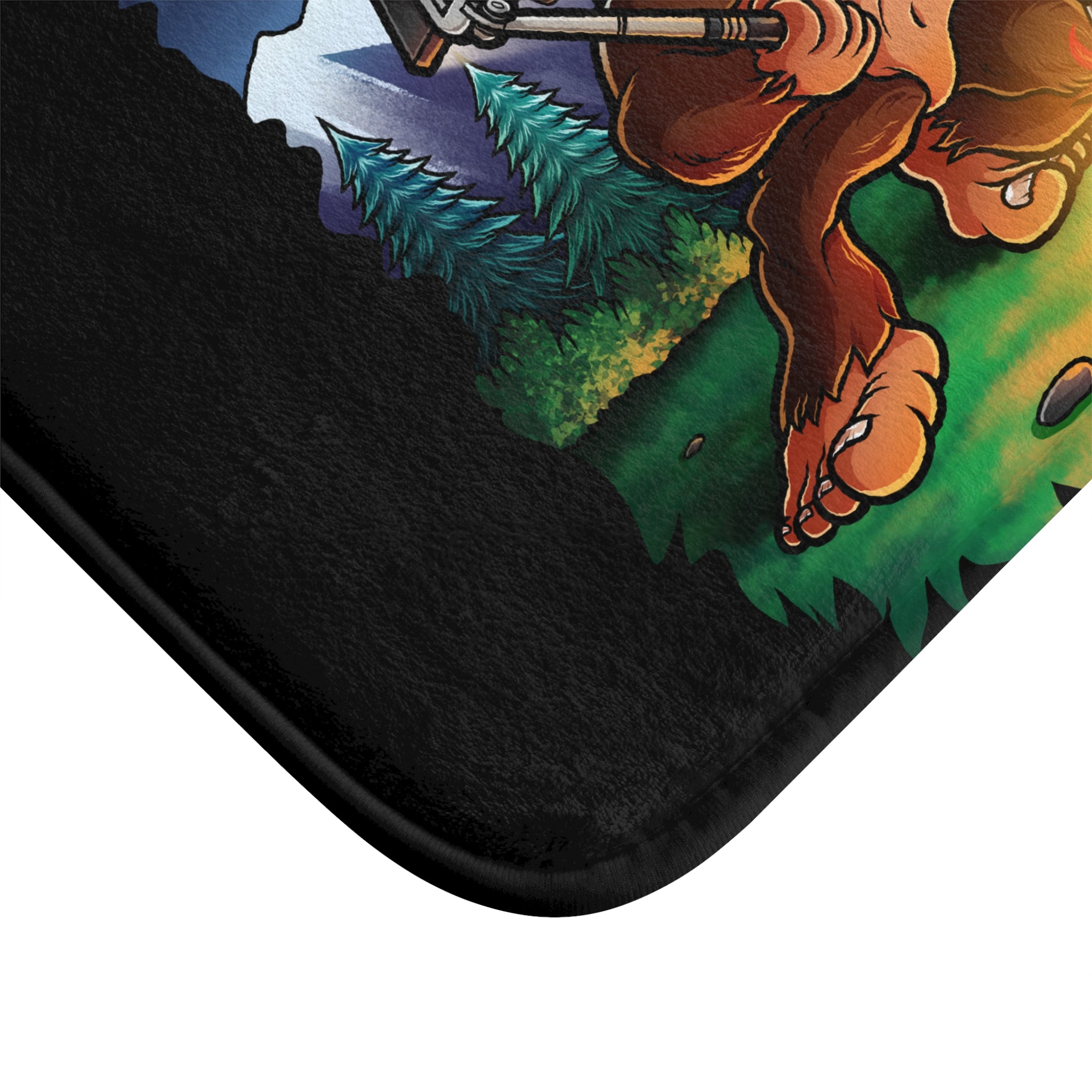 Bigfoot Selfie Bath Mat