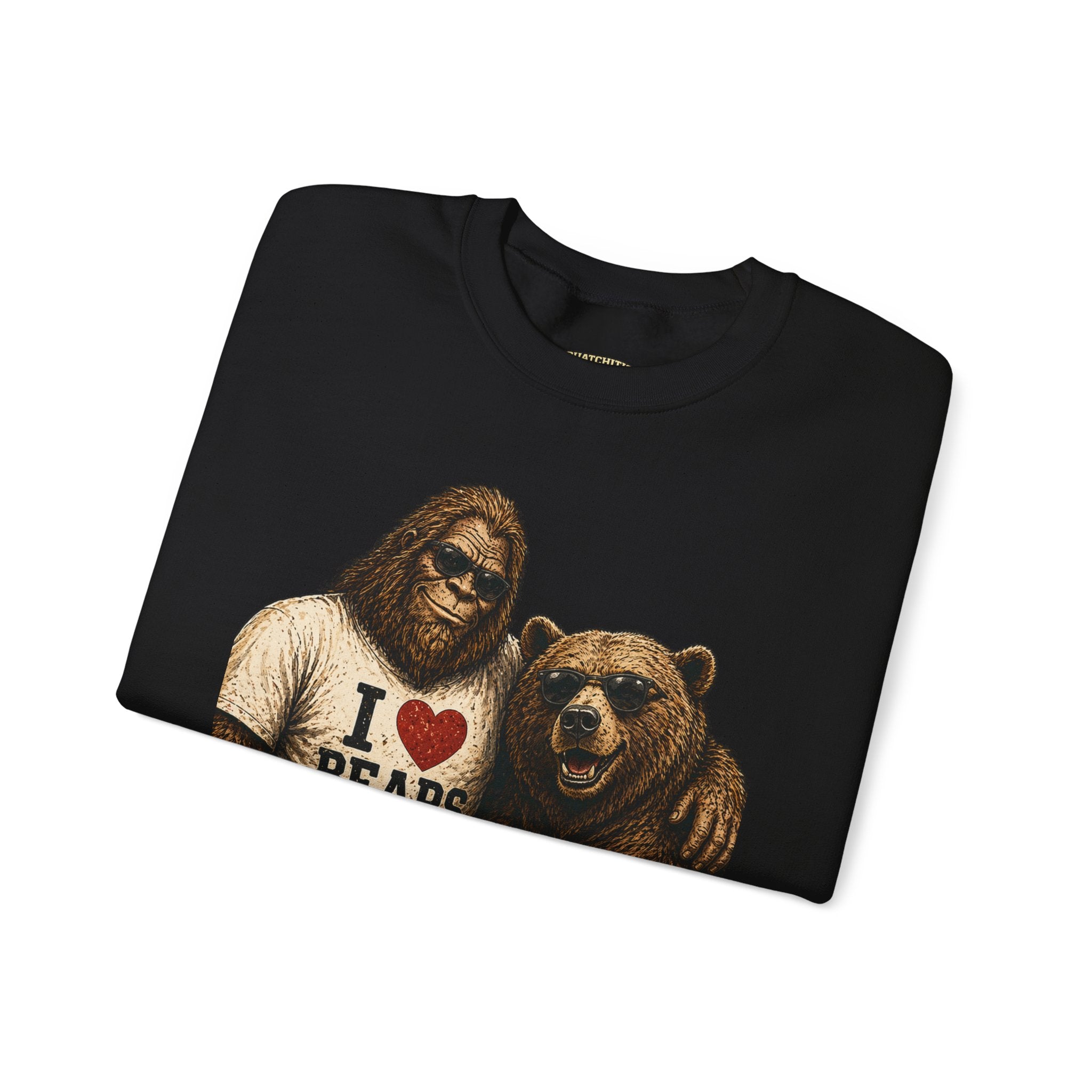 Squatchitis Top Secret University Bigfoot & son family Crewneck Sweatshirt