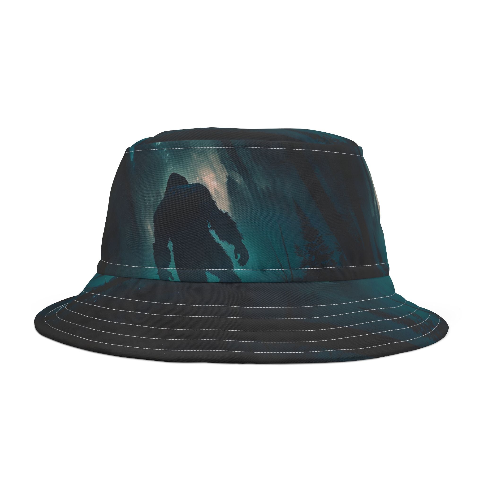 Bigfoot, Sasquatch, Bigfoot hat, fisherman hat, Bucket Hat (AOP)