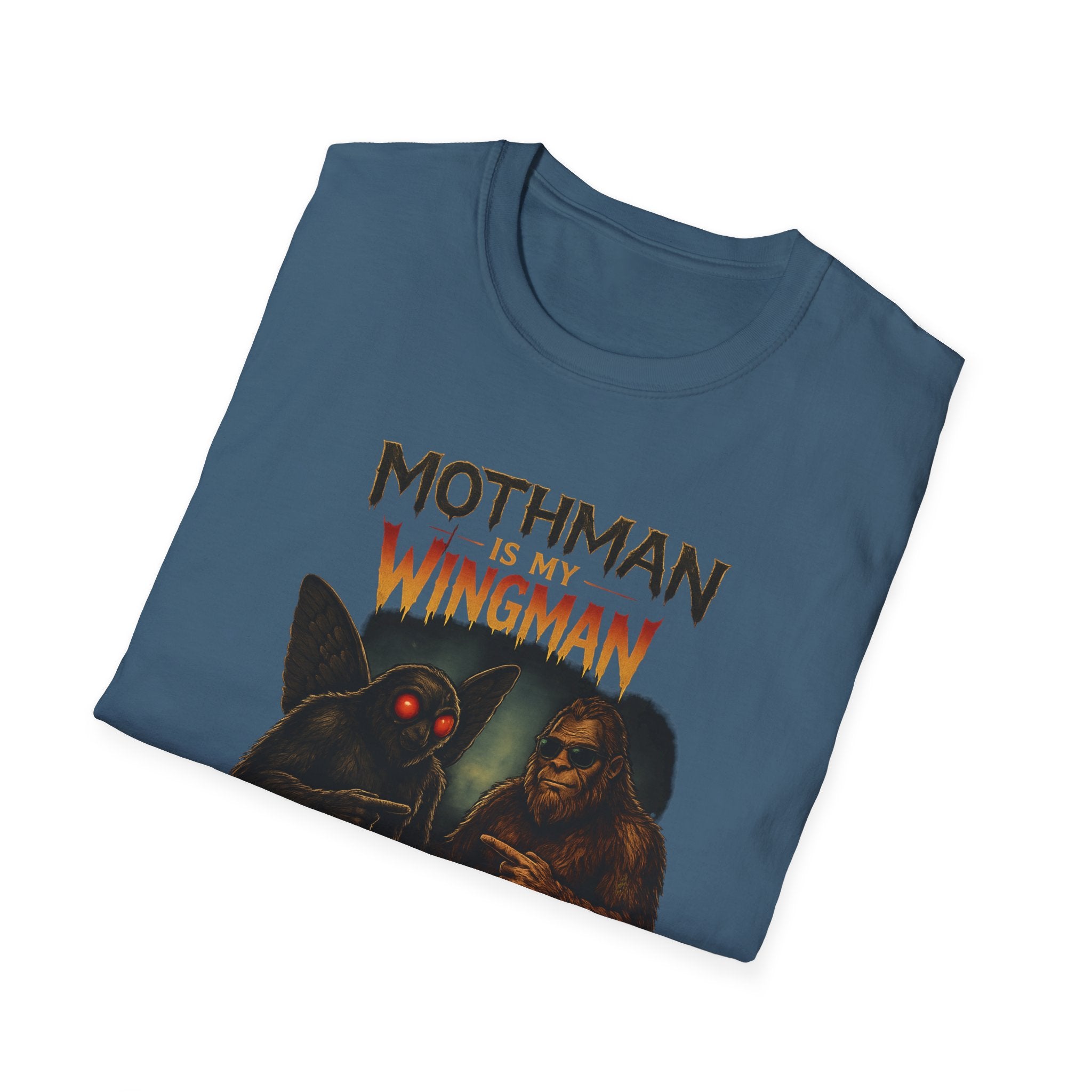 Bigfoot & Mothman Tee — Cryptid Duo Graphic T-Shirt