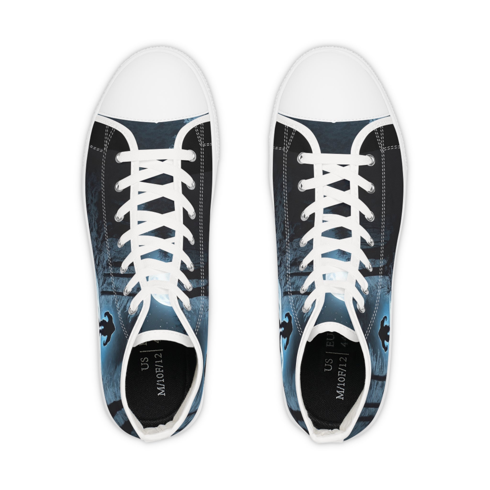 Bigfoot Moonlight Walk Men's High Top Sneakers | Forest Road Silhouette