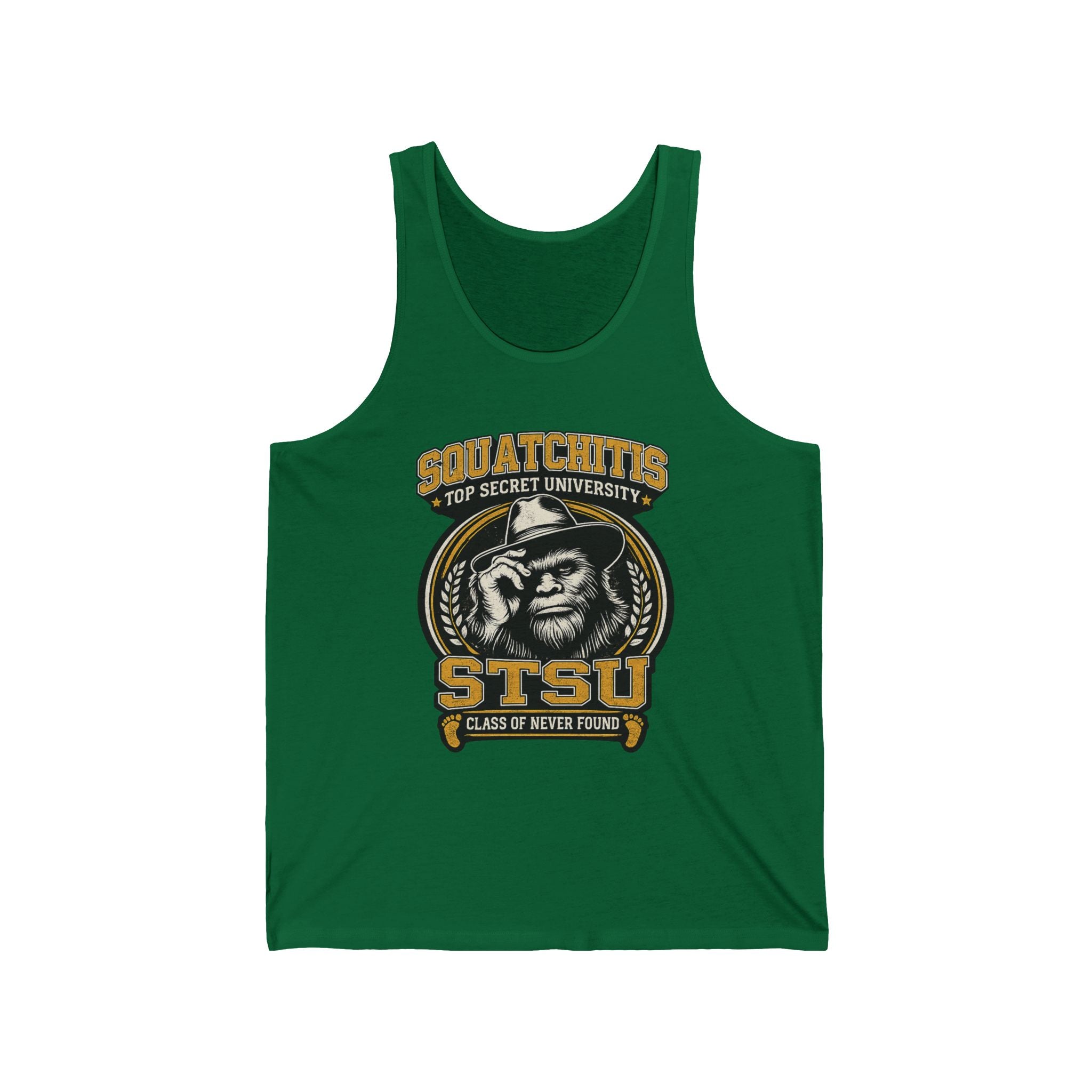 STSU Squatchitis Tank Top | Sasquatch Bigfoot Forest Humor