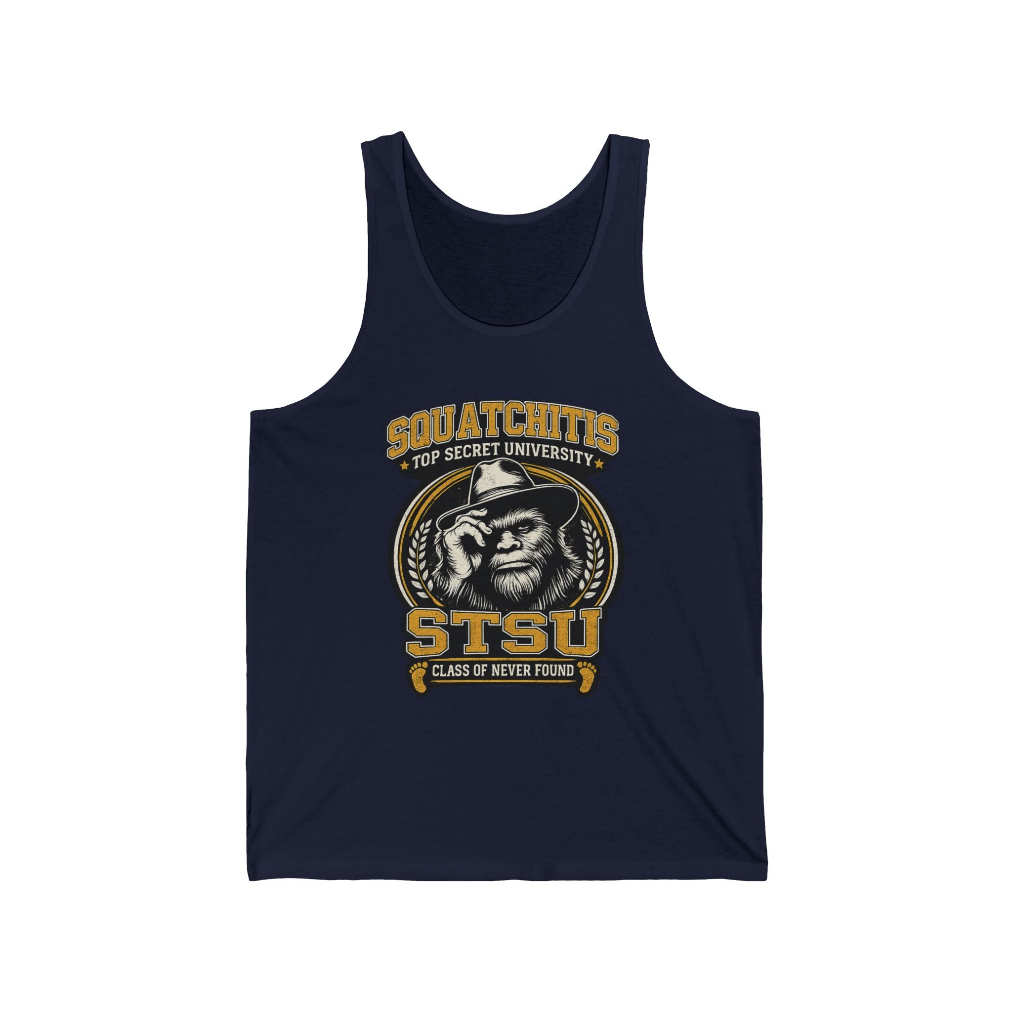 STSU Squatchitis Tank Top | Sasquatch Bigfoot Forest Humor