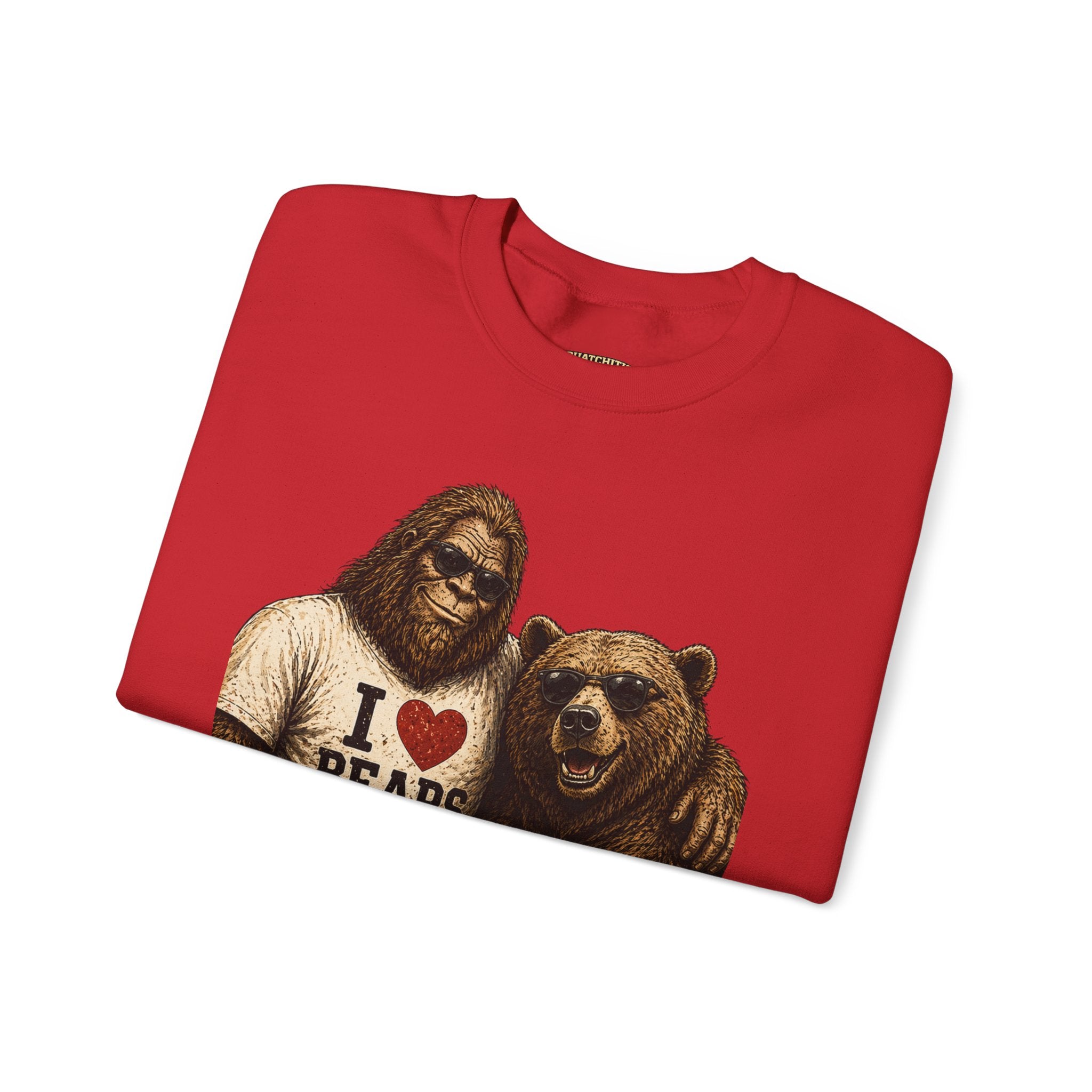Squatchitis Top Secret University Bigfoot & son family Crewneck Sweatshirt