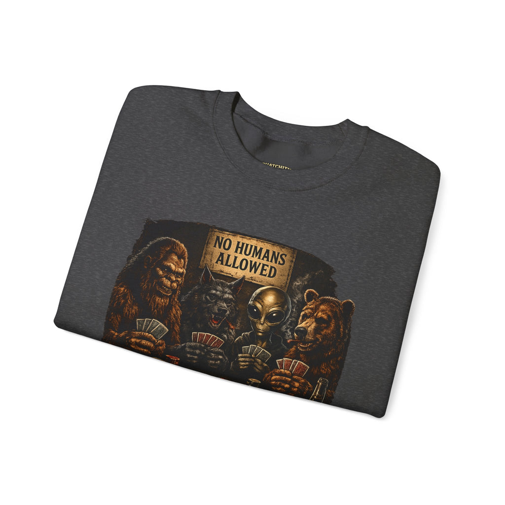 Squatchitis  Bigfoot & Gang Crewneck Sweatshirt