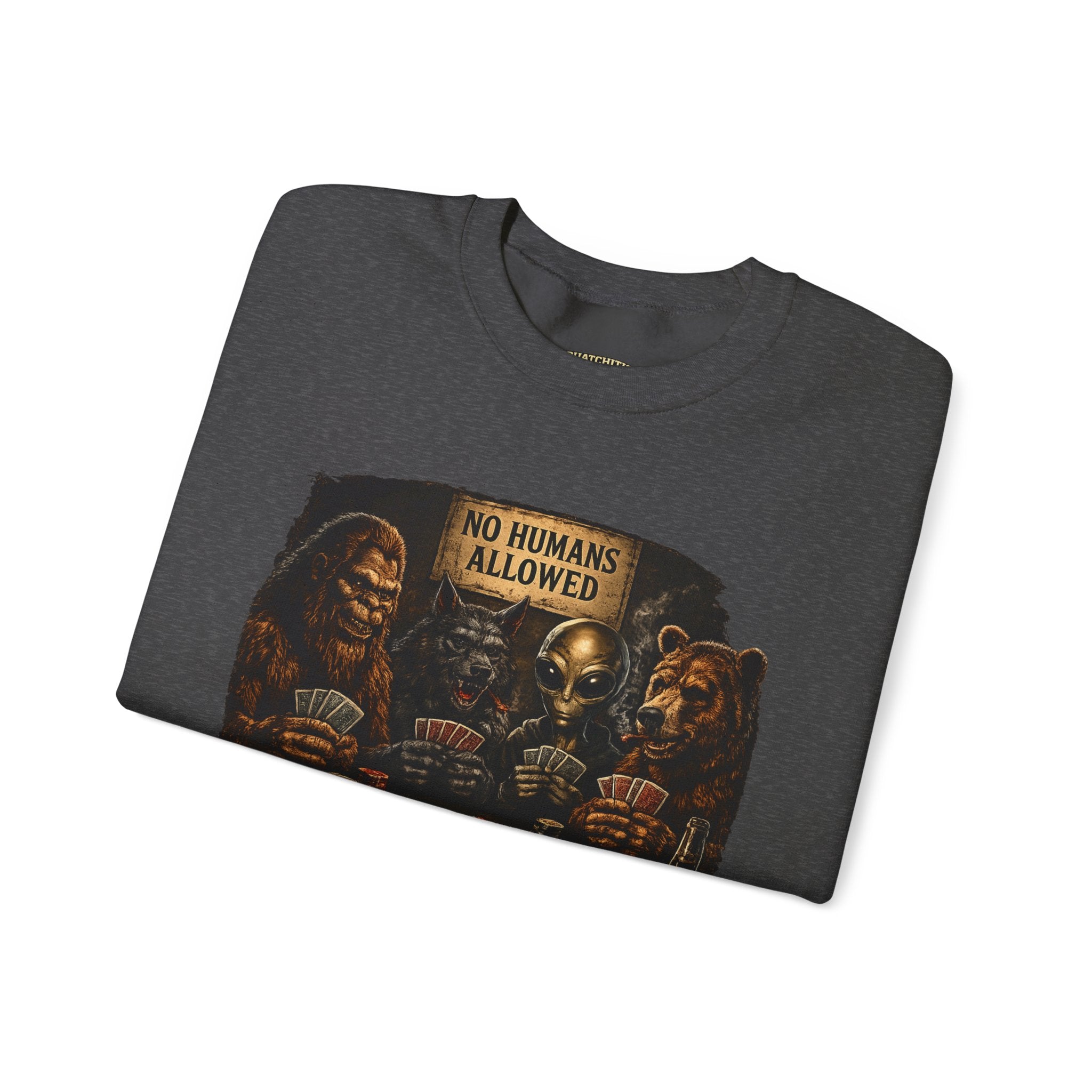 Squatchitis  Bigfoot & Gang Crewneck Sweatshirt