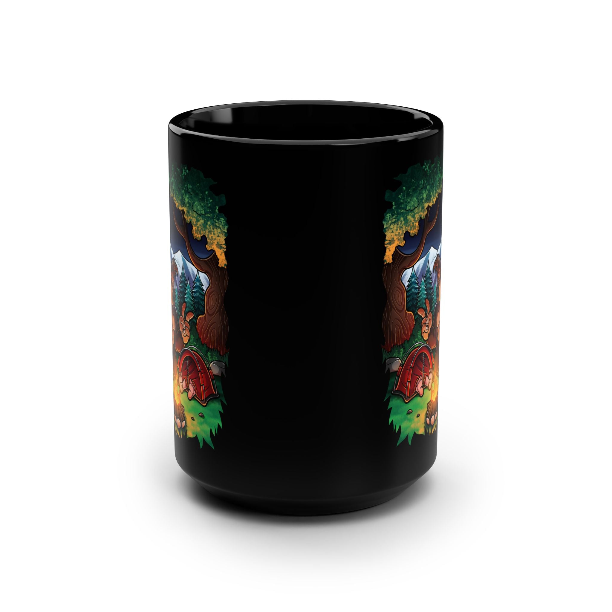 Goody Bigfoot Selfie with Sleeping Camper Mug, 15oz