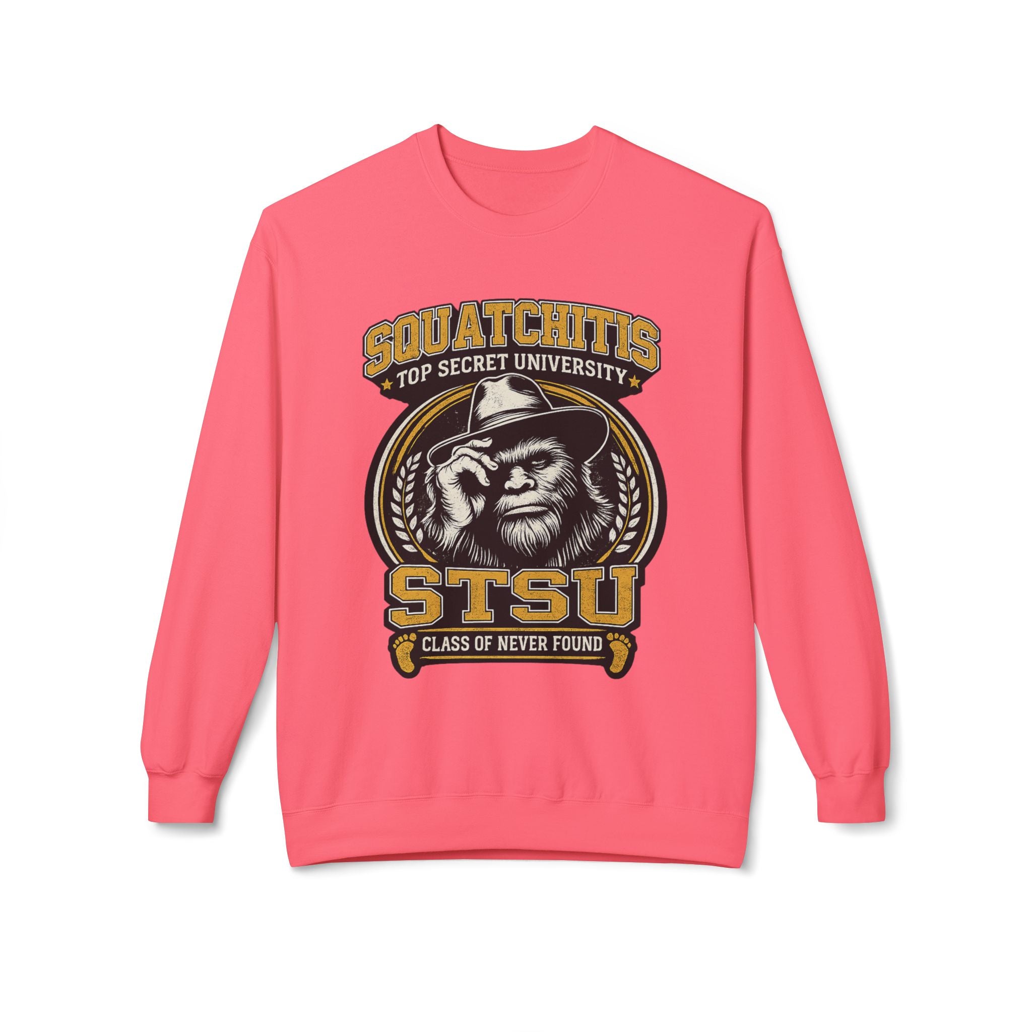 Squatchitis University Bigfoot Sweatshirt | Sasquatch Monster cryptid crewneck