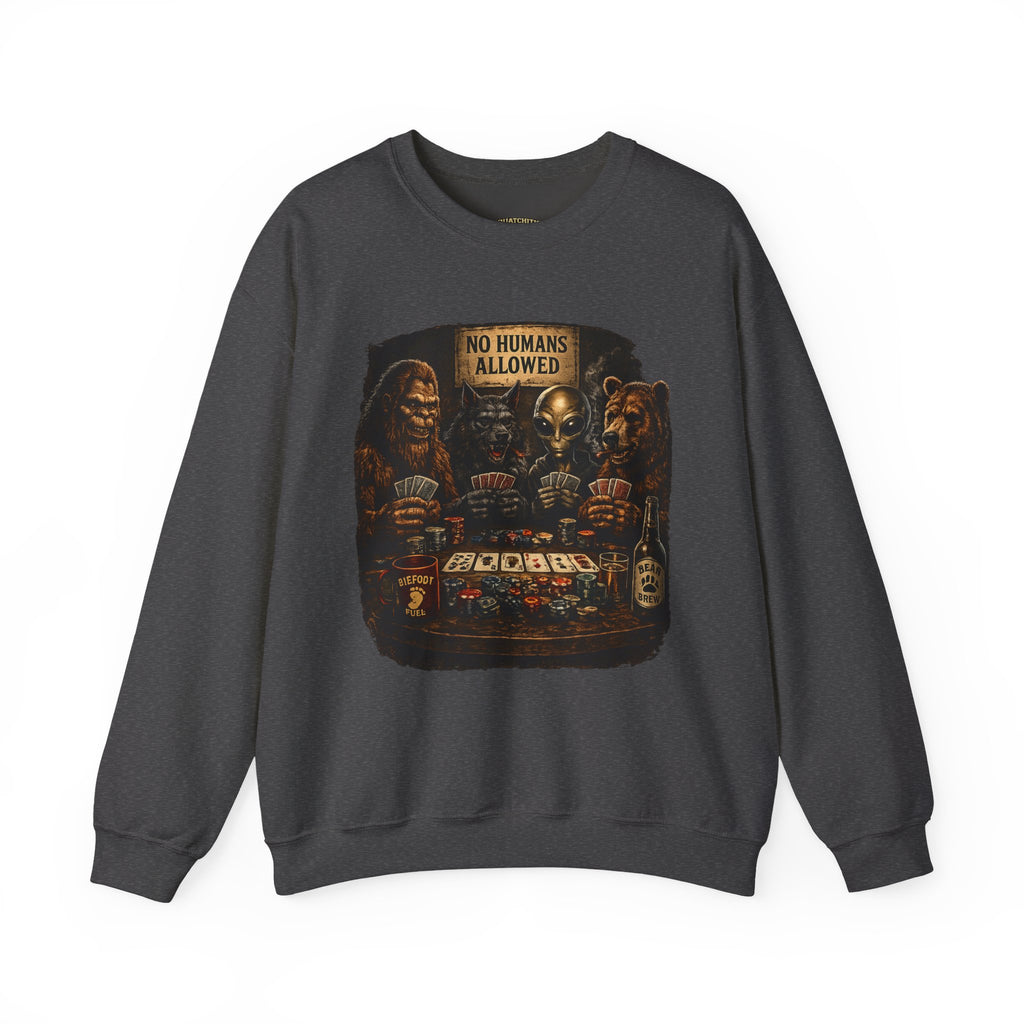 Squatchitis  Bigfoot & Gang Crewneck Sweatshirt