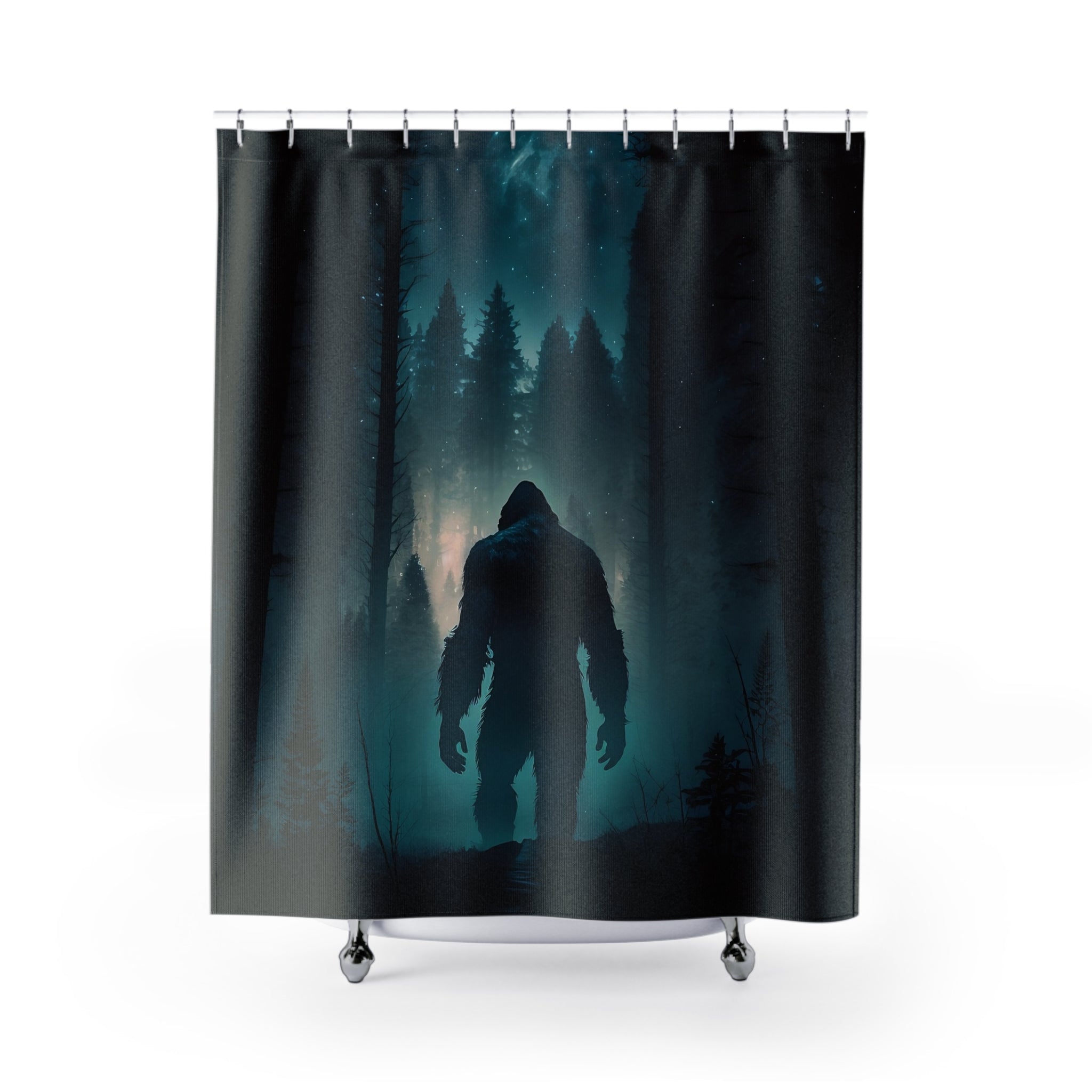 Bigfoot, Sasquatch, Bigfoot Shower Curtains 71X74