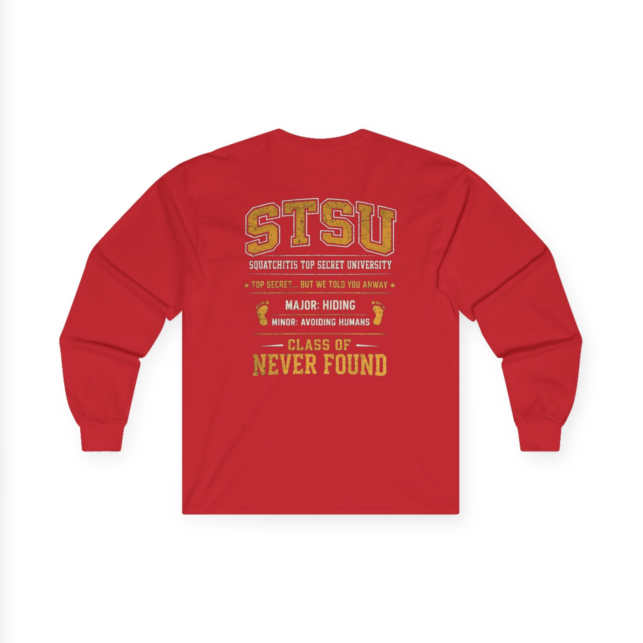 Squatchitis Top Secret University Research Dept. Long Sleeve Tee