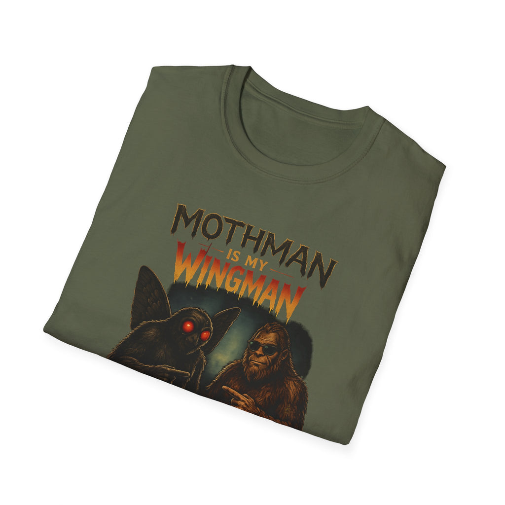 Bigfoot & Mothman Tee — Cryptid Duo Graphic T-Shirt