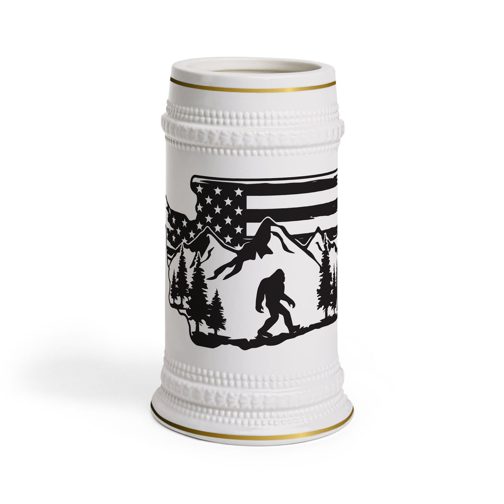Bigfoot State Beer Stein Mug — Novelty Sasquatch Beer Stein