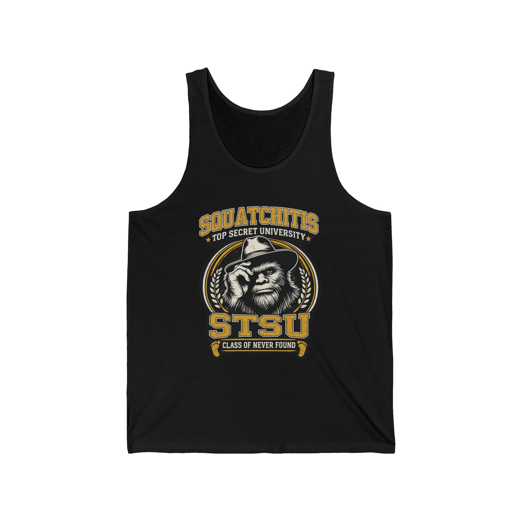 STSU Squatchitis Tank Top | Sasquatch Bigfoot Forest Humor