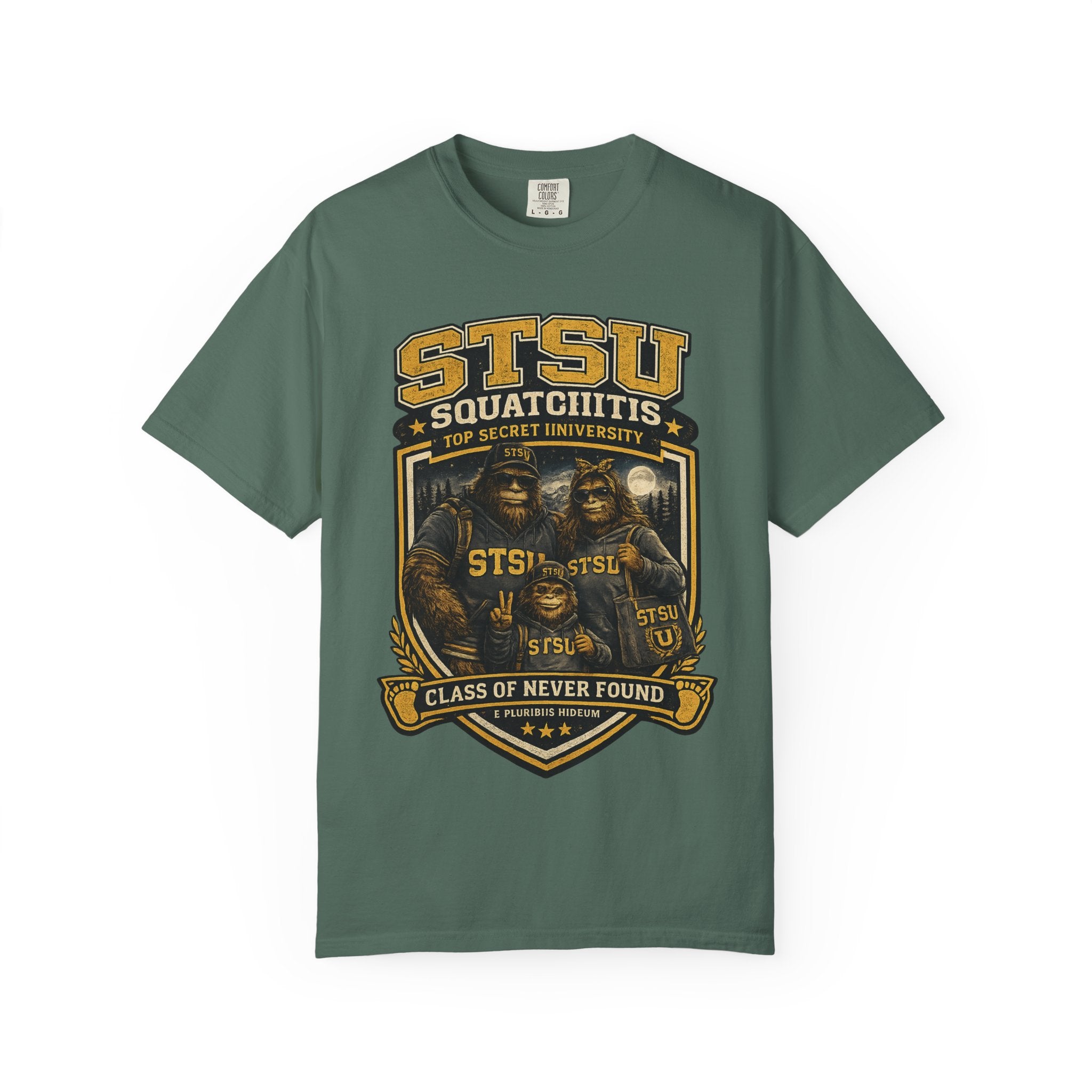 Bigfoot Sasquatch University family Shirt | Squatchitis Top Secret College Tee