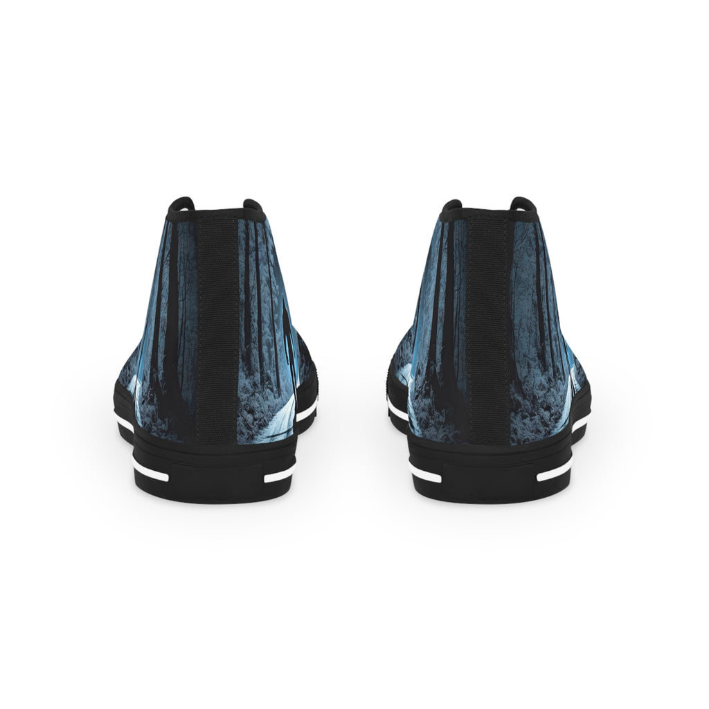 Bigfoot Moonlight Walk Men's High Top Sneakers | Forest Road Silhouette