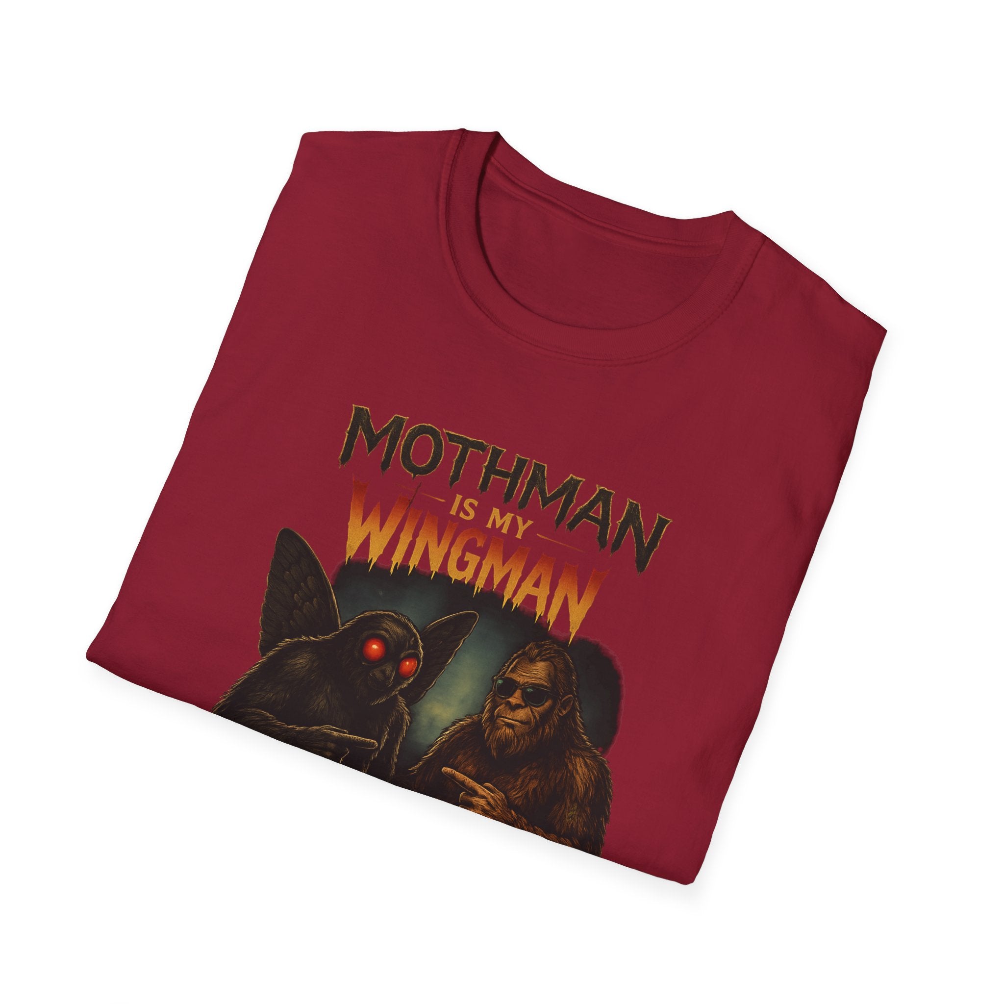 Bigfoot & Mothman Tee — Cryptid Duo Graphic T-Shirt