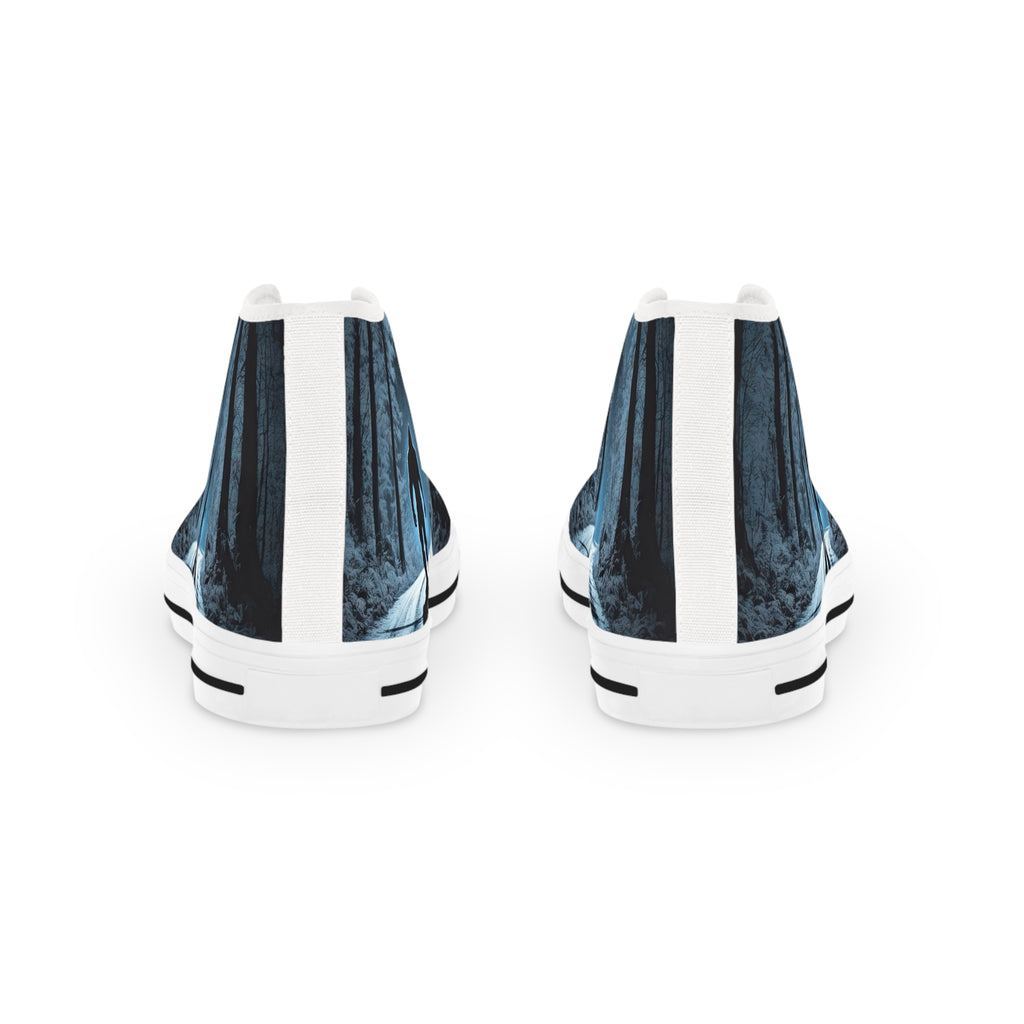 Bigfoot Moonlight Walk Men's High Top Sneakers | Forest Road Silhouette