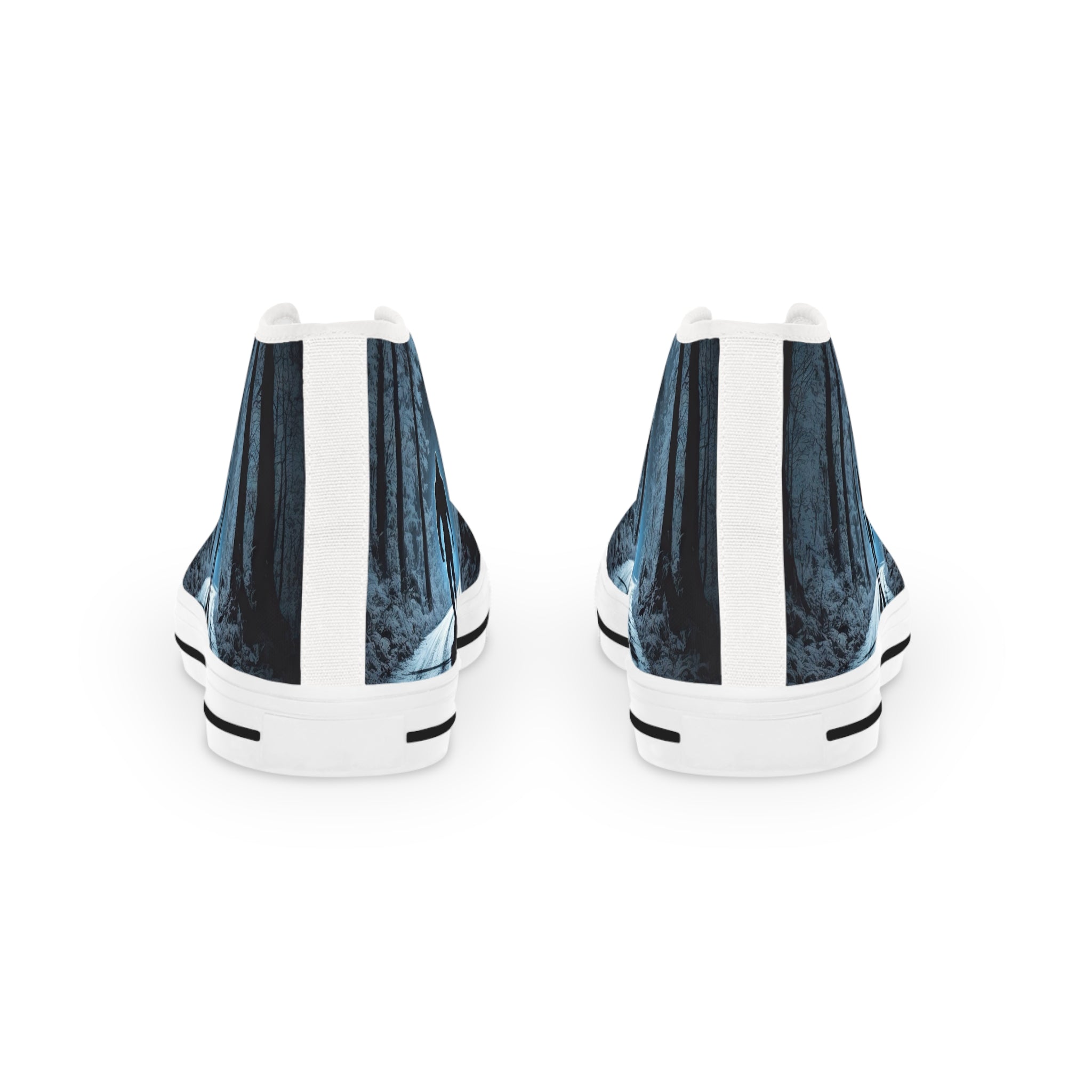 Bigfoot Moonlight Walk Men's High Top Sneakers | Forest Road Silhouette