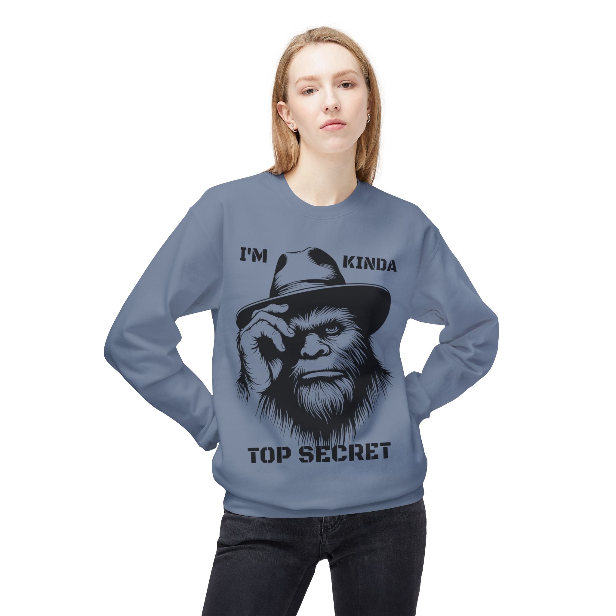 Top Secret Bigfoot Sweatshirt | Funny Sasquatch Crewneck