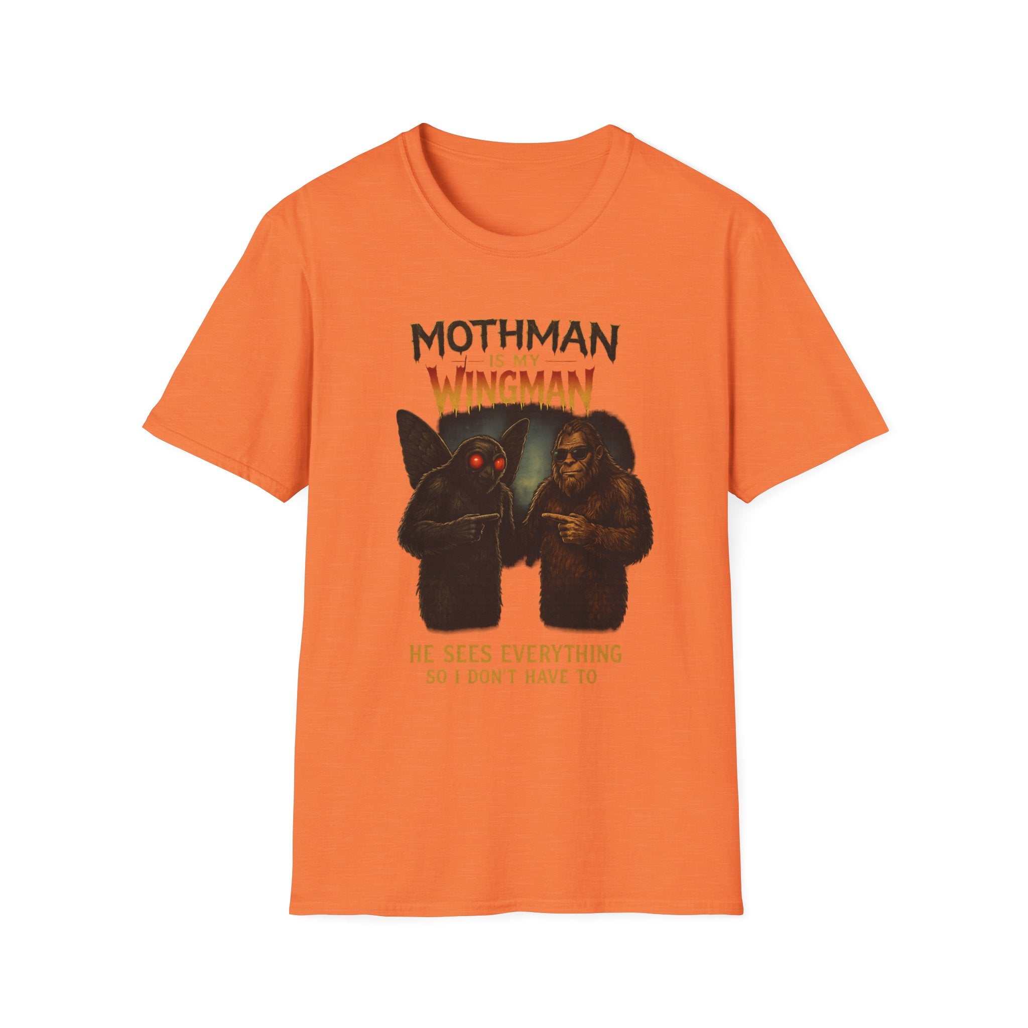 Bigfoot & Mothman Tee — Cryptid Duo Graphic T-Shirt