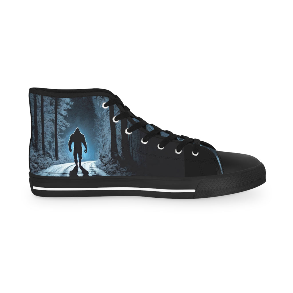 Bigfoot Moonlight Walk Men's High Top Sneakers | Forest Road Silhouette
