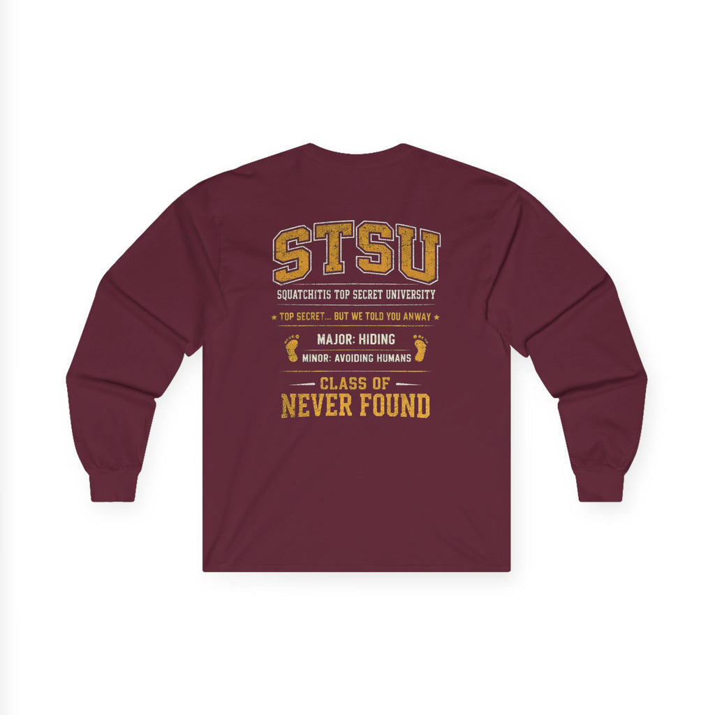 Squatchitis Top Secret University Research Dept. Long Sleeve Tee