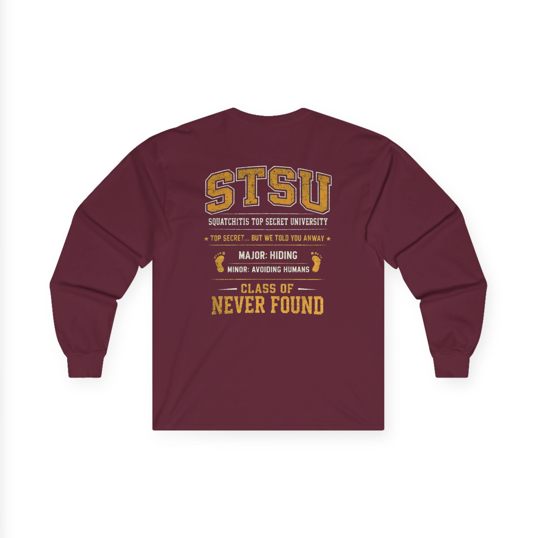 Squatchitis Top Secret University Research Dept. Long Sleeve Tee
