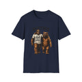 Bigfoot and Bear Besties T-Shirt | Funny Sasquatch Bear Friendship