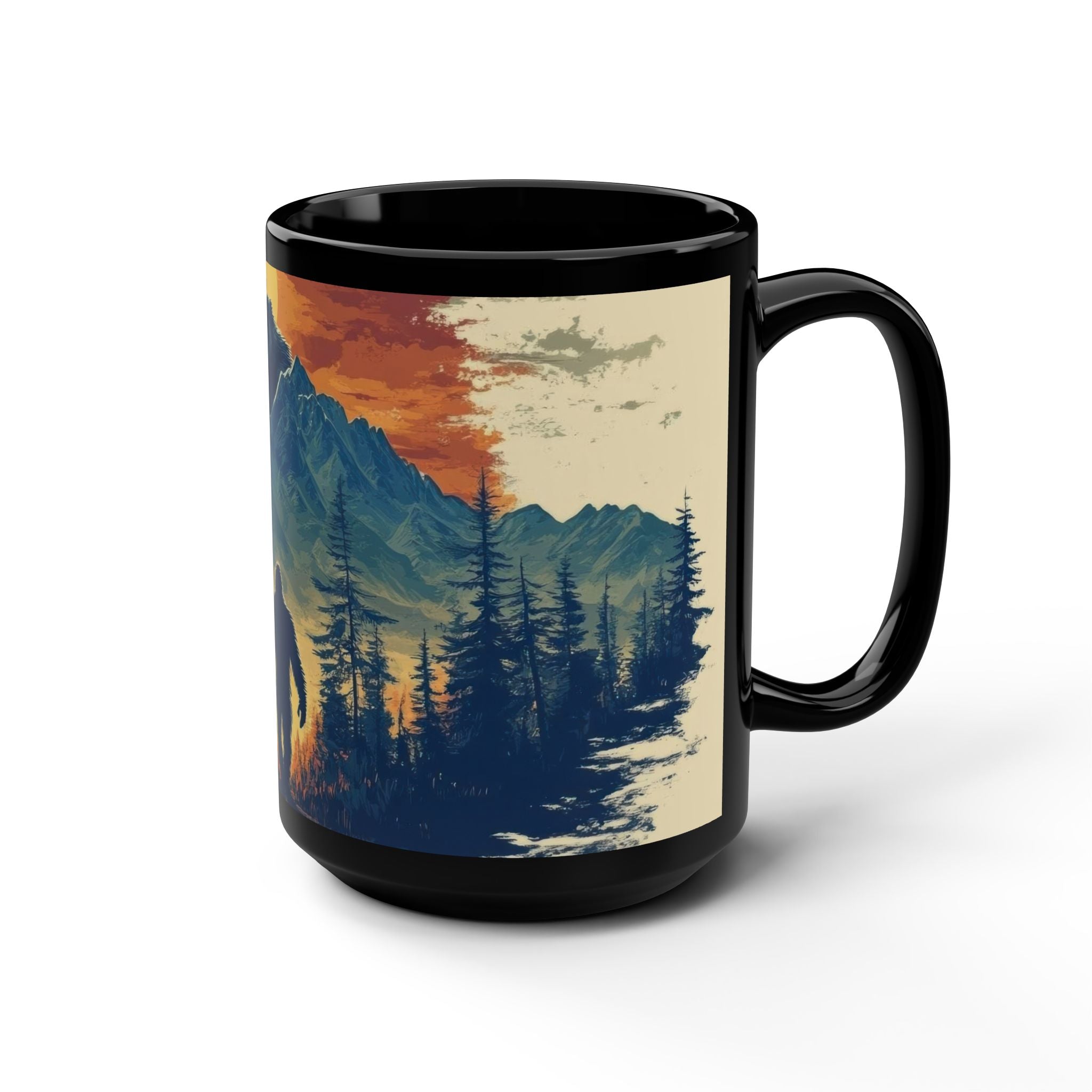 Bigfoot, Sasquatch, Bigfoot gifts, Bigfoot cup, Bigfoot mug, Coffee Mugs, 15oz