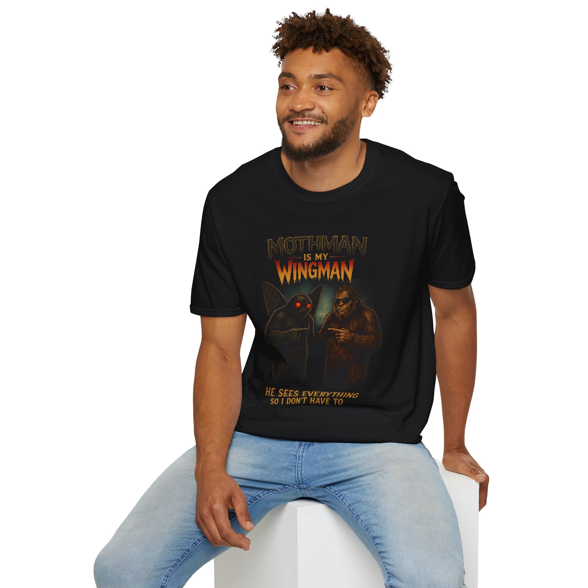 Bigfoot & Mothman Tee — Cryptid Duo Graphic T-Shirt