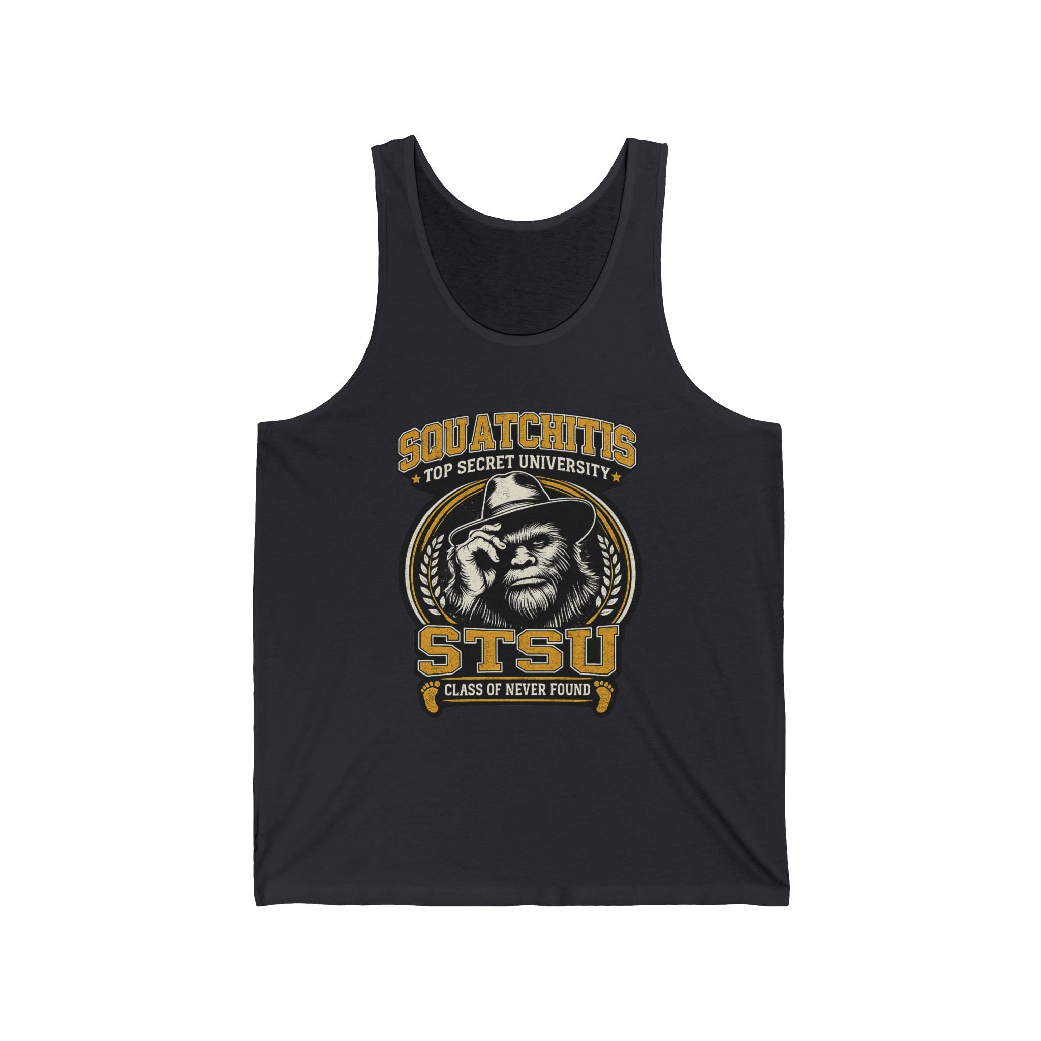 STSU Squatchitis Tank Top | Sasquatch Bigfoot Forest Humor