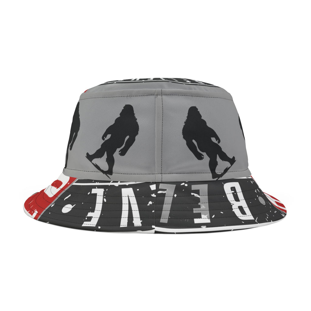 Bigfoot, Sasquatch, Bigfoot hat, fisherman hat, Bucket Hat (AOP)