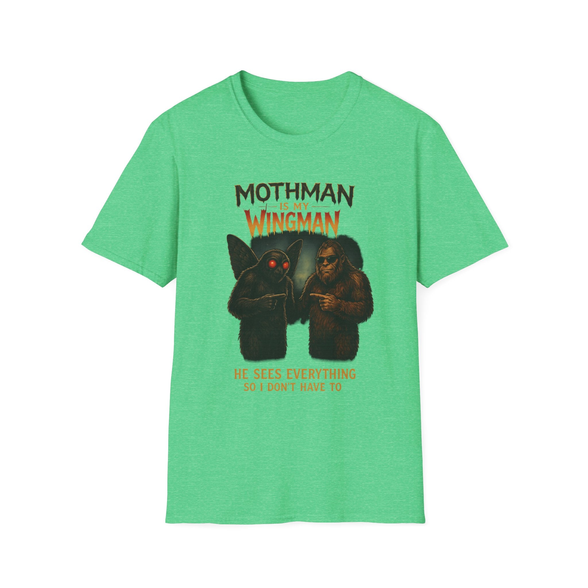 Bigfoot & Mothman Tee — Cryptid Duo Graphic T-Shirt