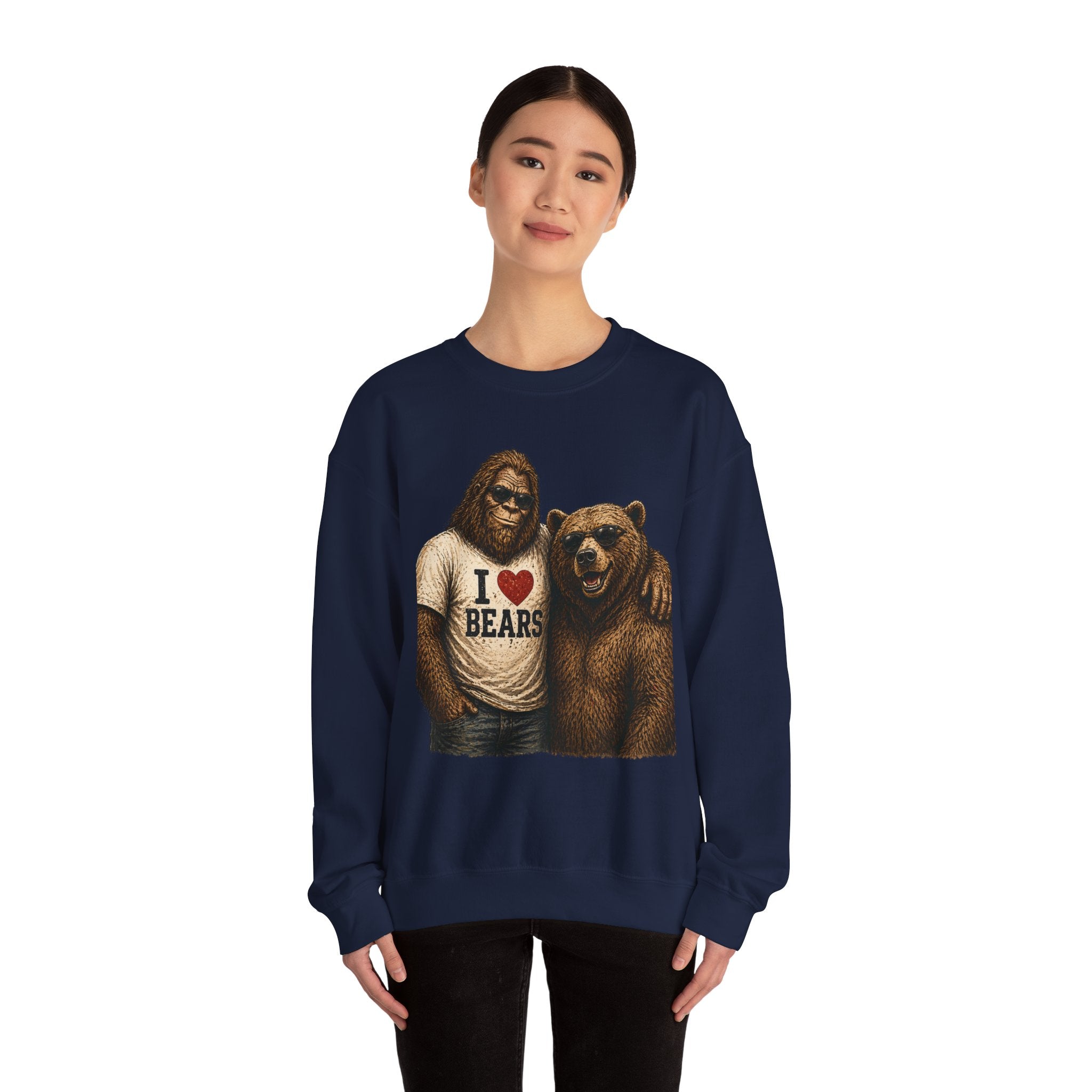 Squatchitis Top Secret University Bigfoot & son family Crewneck Sweatshirt