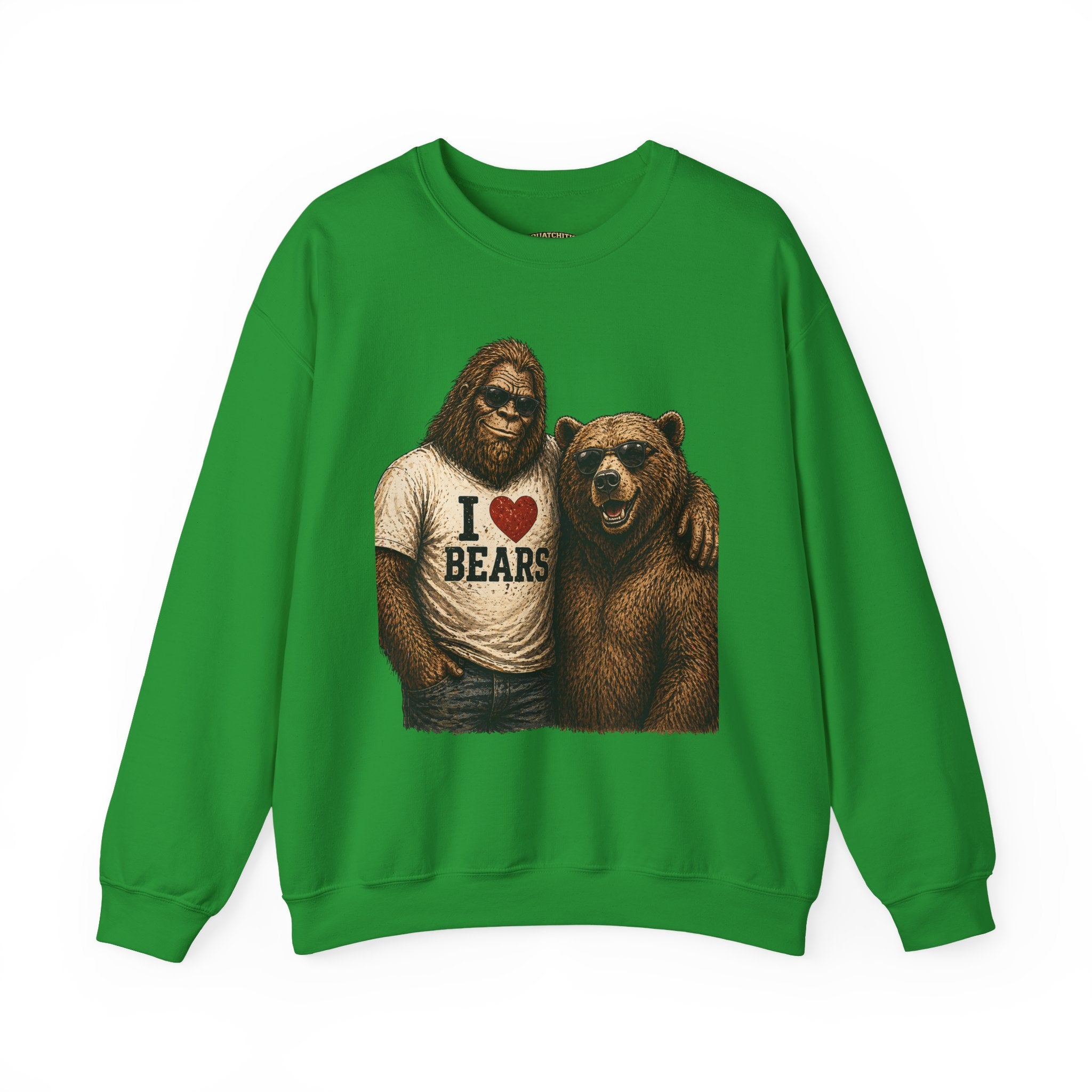 Squatchitis Top Secret University Bigfoot & son family Crewneck Sweatshirt