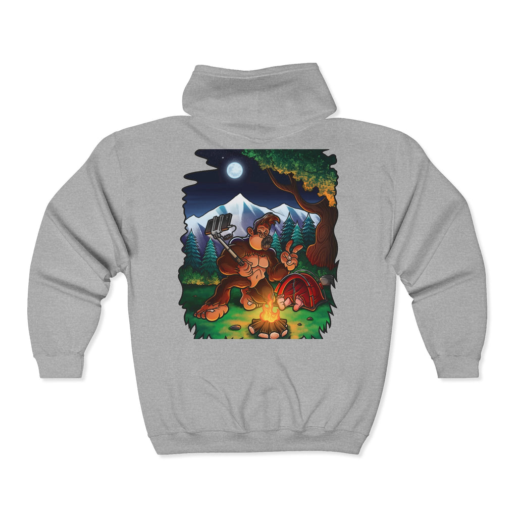 Bigfoot selfie - Heavy Blend™ Full Zip Hooded Sweatshirt