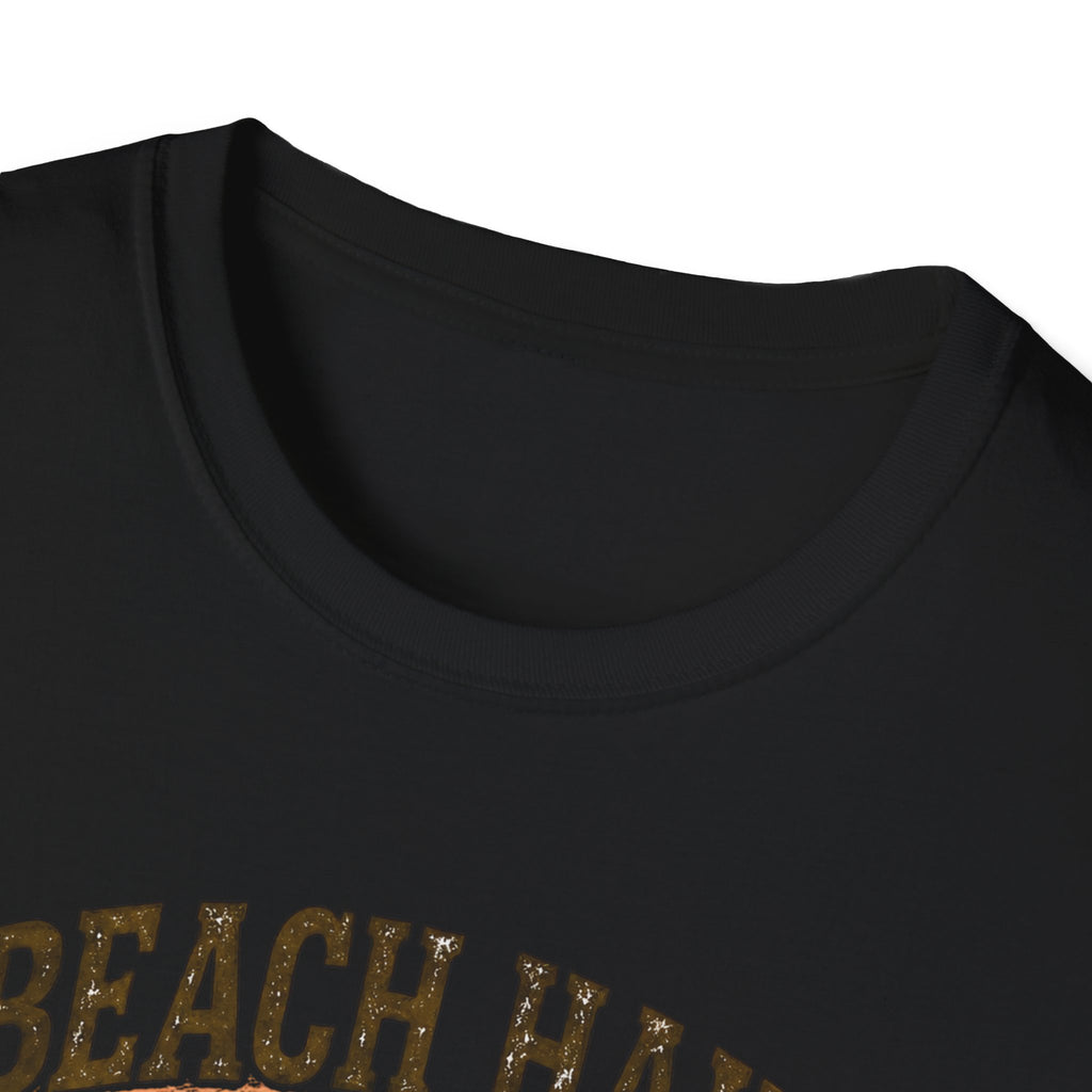 Bigfoot Beach Shirt T-Shirt — "Beach Hair Don't Care" with Hawaiian Bigfoot & Bear